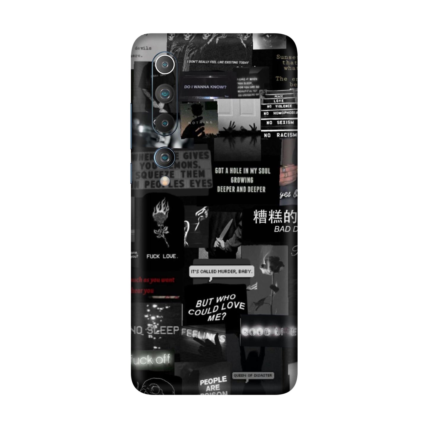 Bad Day Dark Collage Mobile Skin For Mi 10 5g