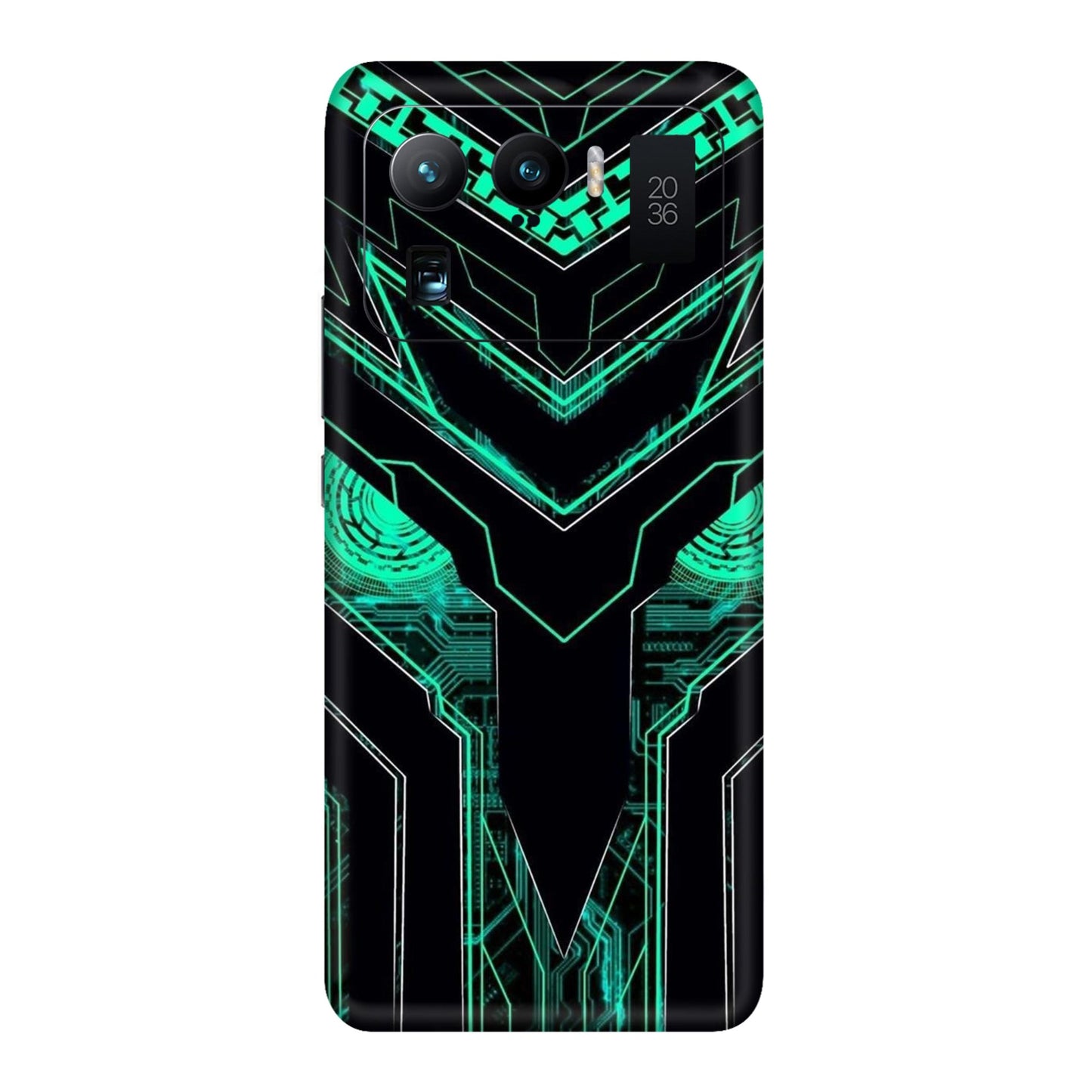 Neon Circuit Predator Mobile Skin For Mi 11 Ultra
