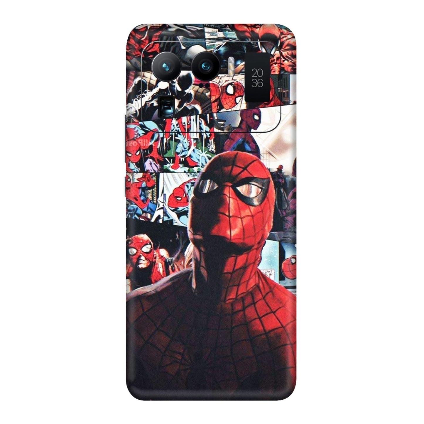 Vintage Spider Man Collage Mobile Skin For Mi 11 Ultra