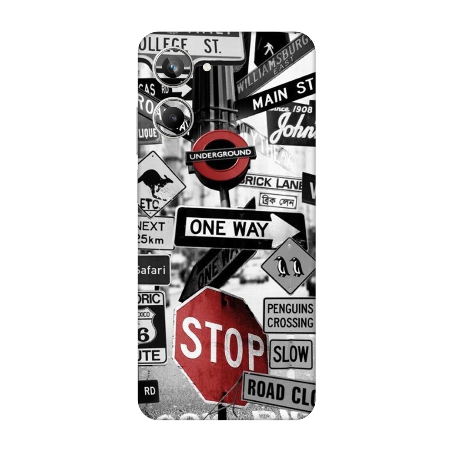 Global Urban Sign Bomb Mobile Skin For Realme 10