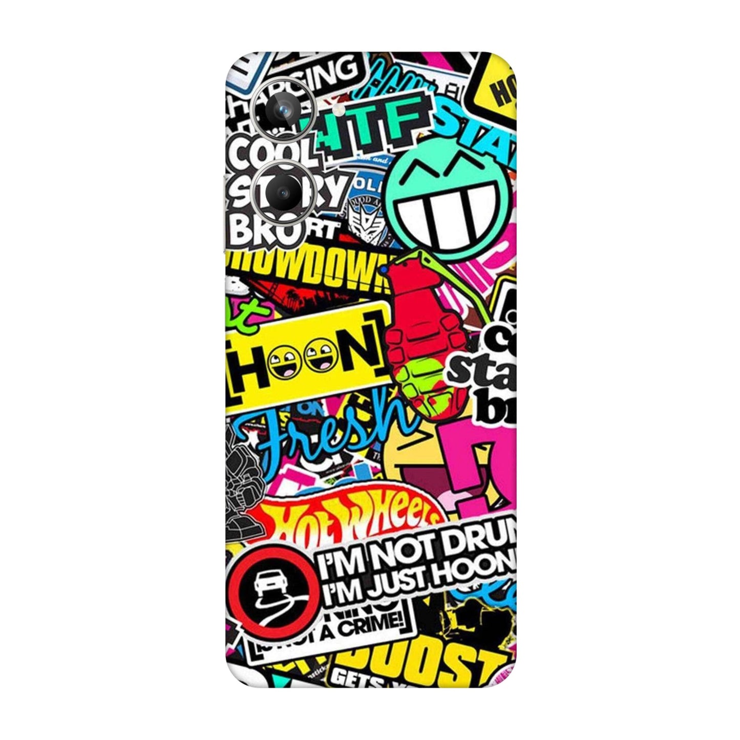 Hoonigan Sticker Bomb Mobile Skin For Realme 10