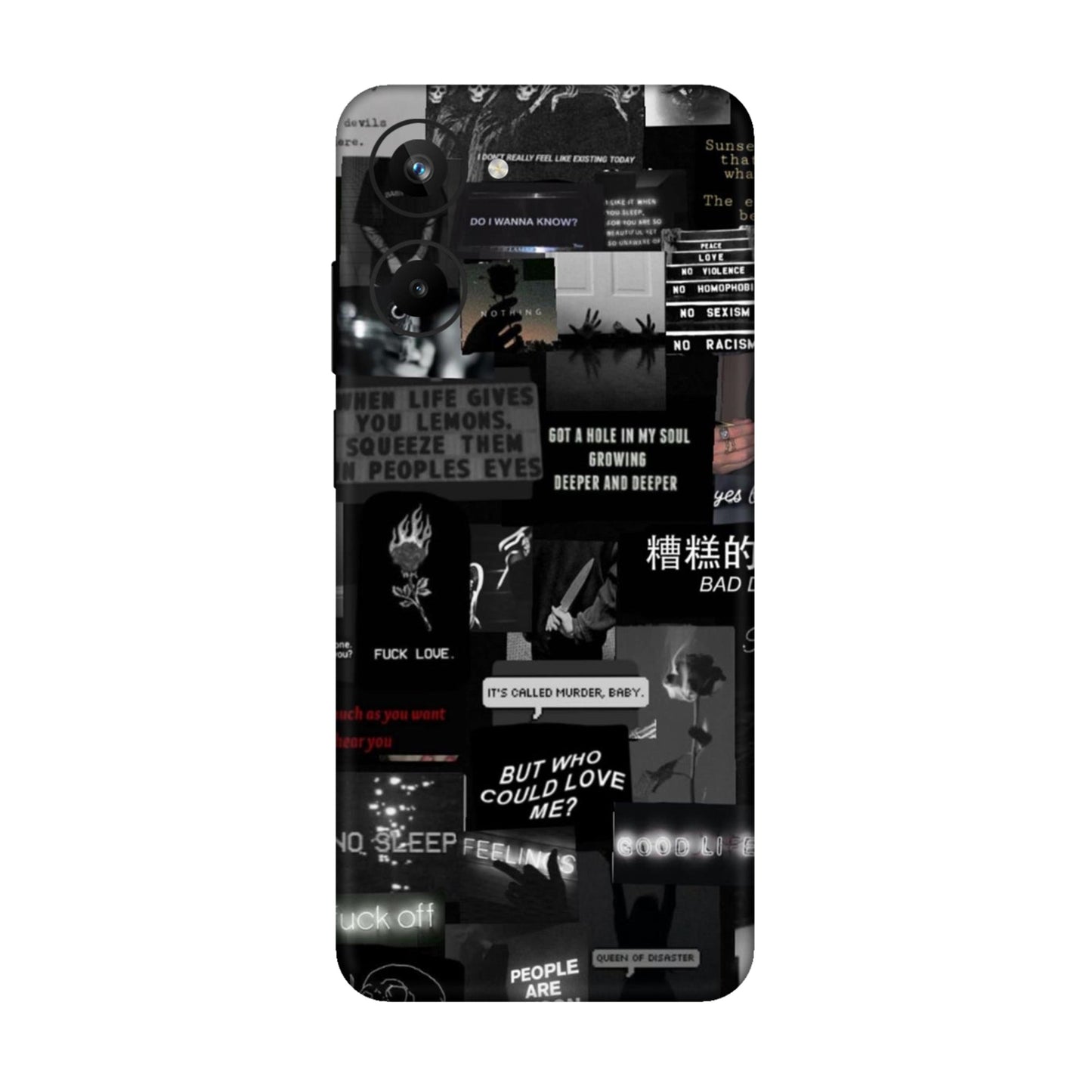 Bad Day Dark Collage Mobile Skin For Realme 10 Pro 5g