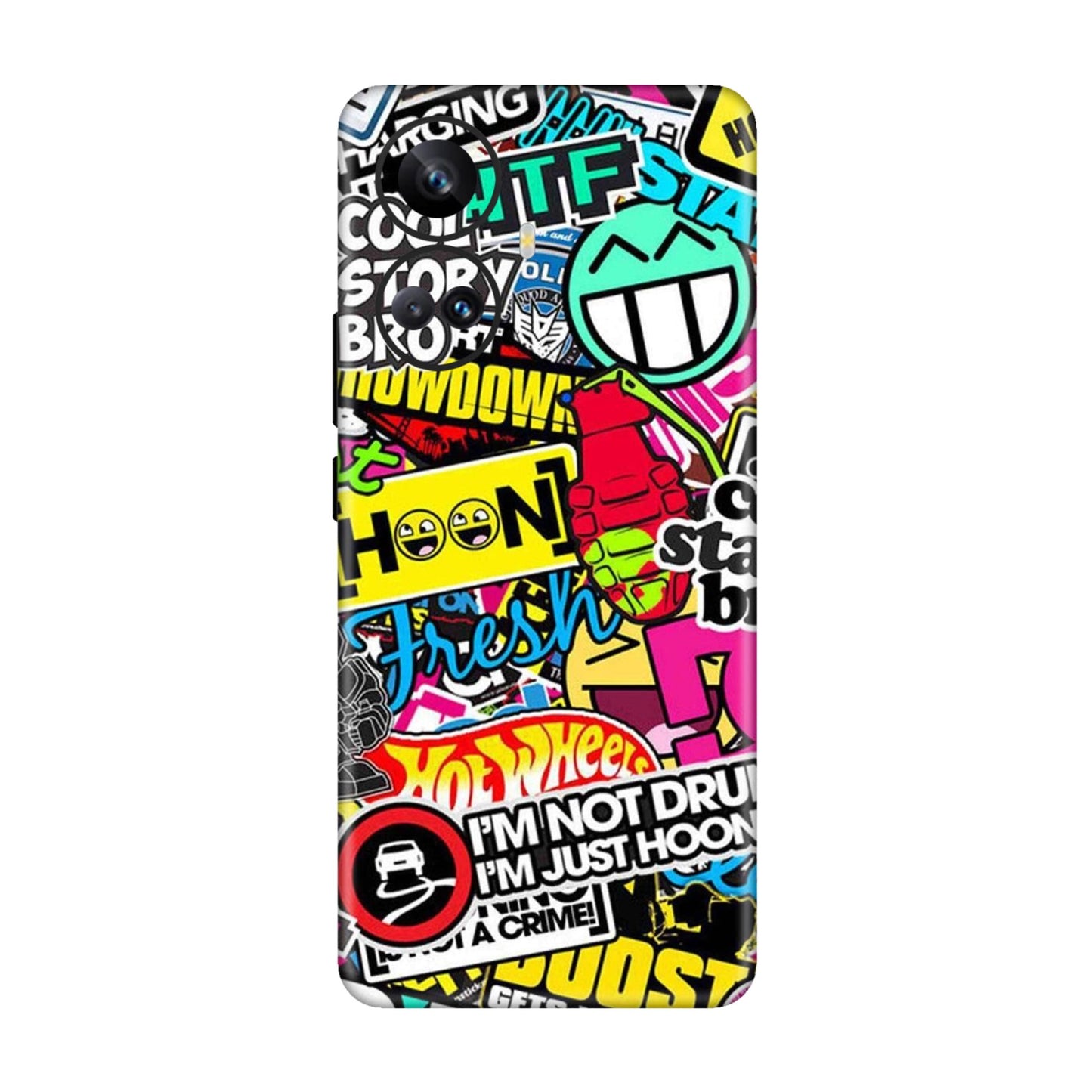 Hoonigan Sticker Bomb Mobile Skin For Realme 10 Pro Plus 5g
