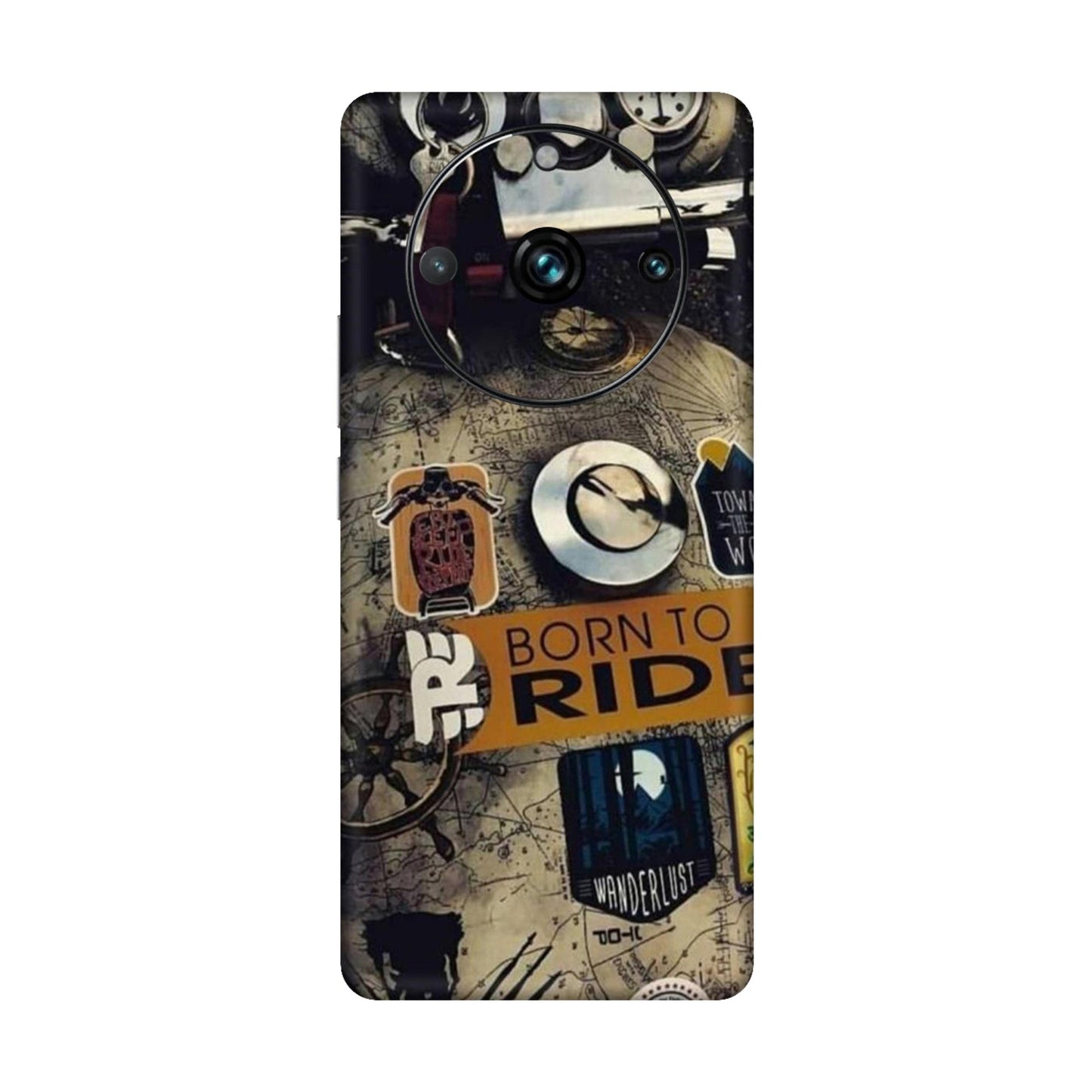 Born to Ride World Map Mobile Skin For Realme 11 Pro