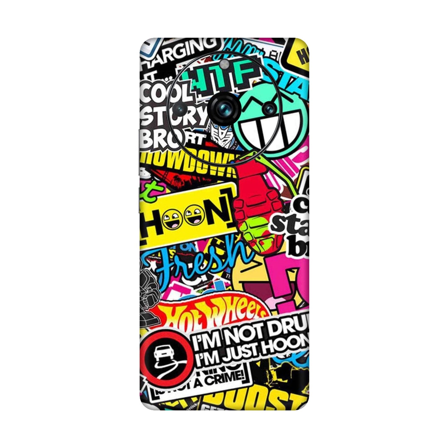 Hoonigan Sticker Bomb Mobile Skin For Realme 11 Pro Plus