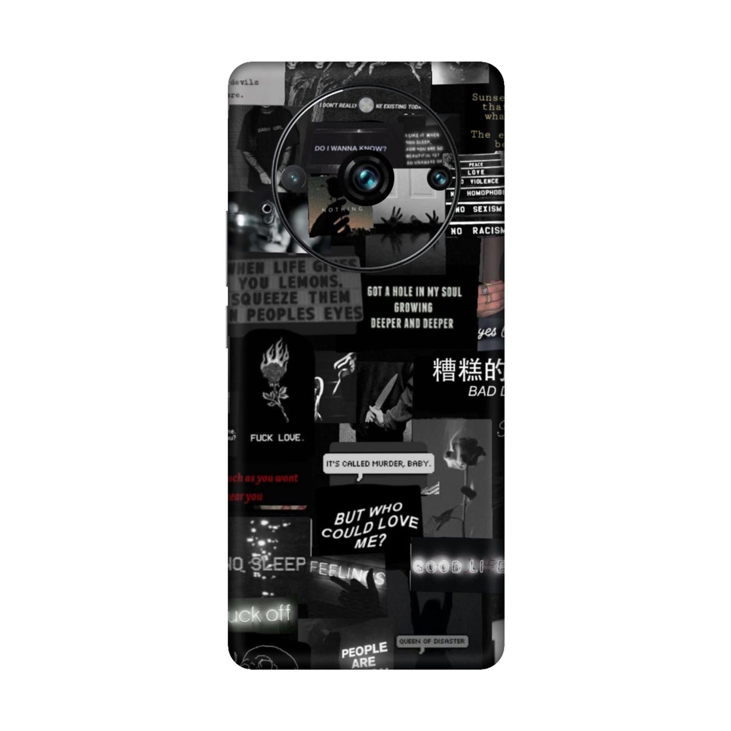 Bad Day Dark Collage Mobile Skin For Realme 11 Pro Plus