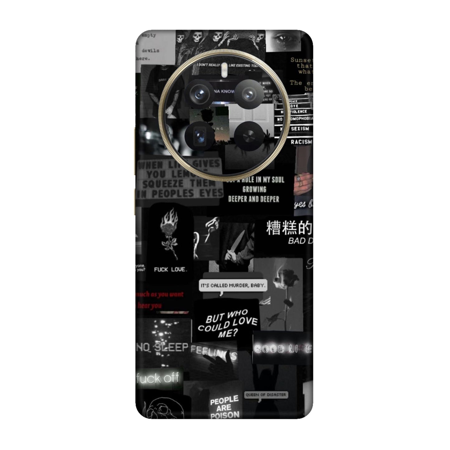 Bad Day Dark Collage Mobile Skin For Realme 12 Pro Plus 5g