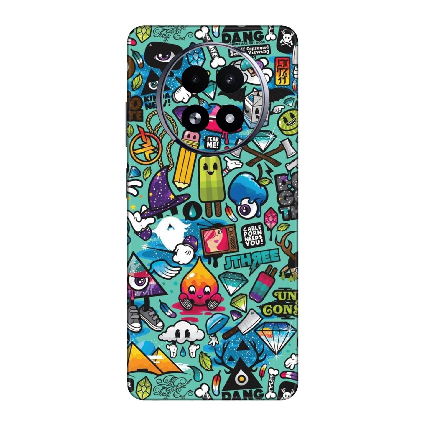 Graffiti Chaos Sticker Bomb Mobile Skin For Realme 13 5g