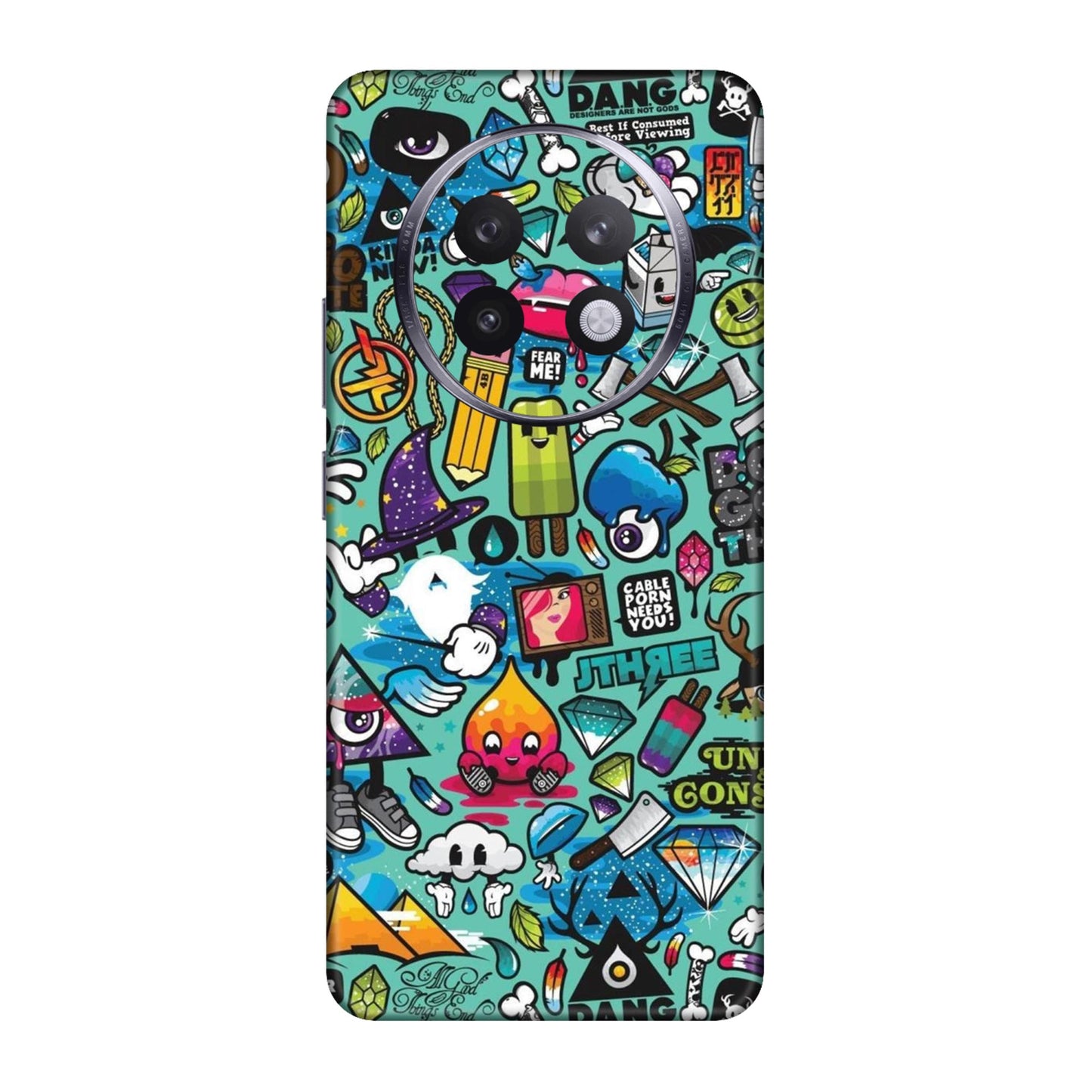 Graffiti Chaos Sticker Bomb Mobile Skin For Realme 13 Plus 5g