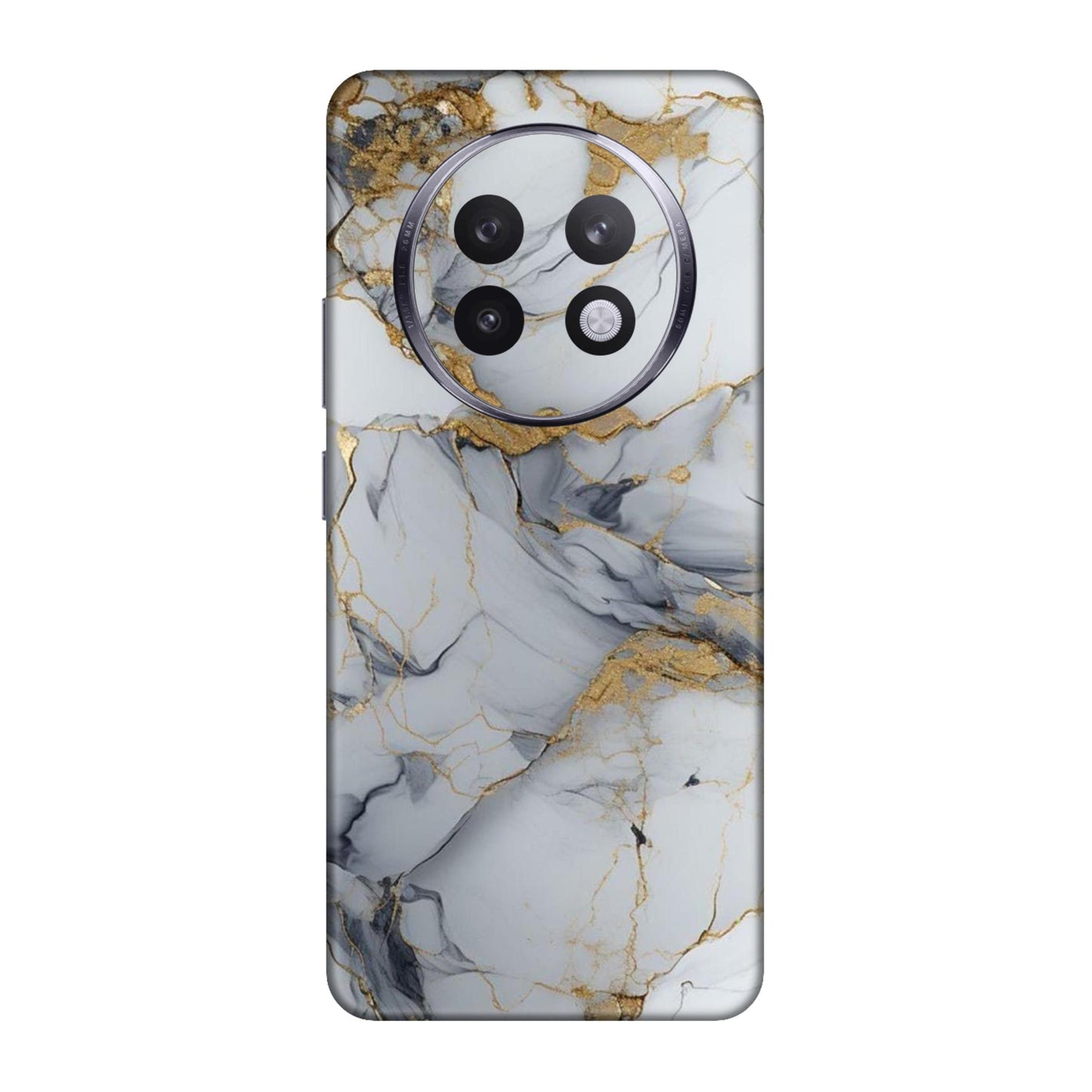 White Gold Luxury Marble Mobile Skin For Realme 13 Plus 5g