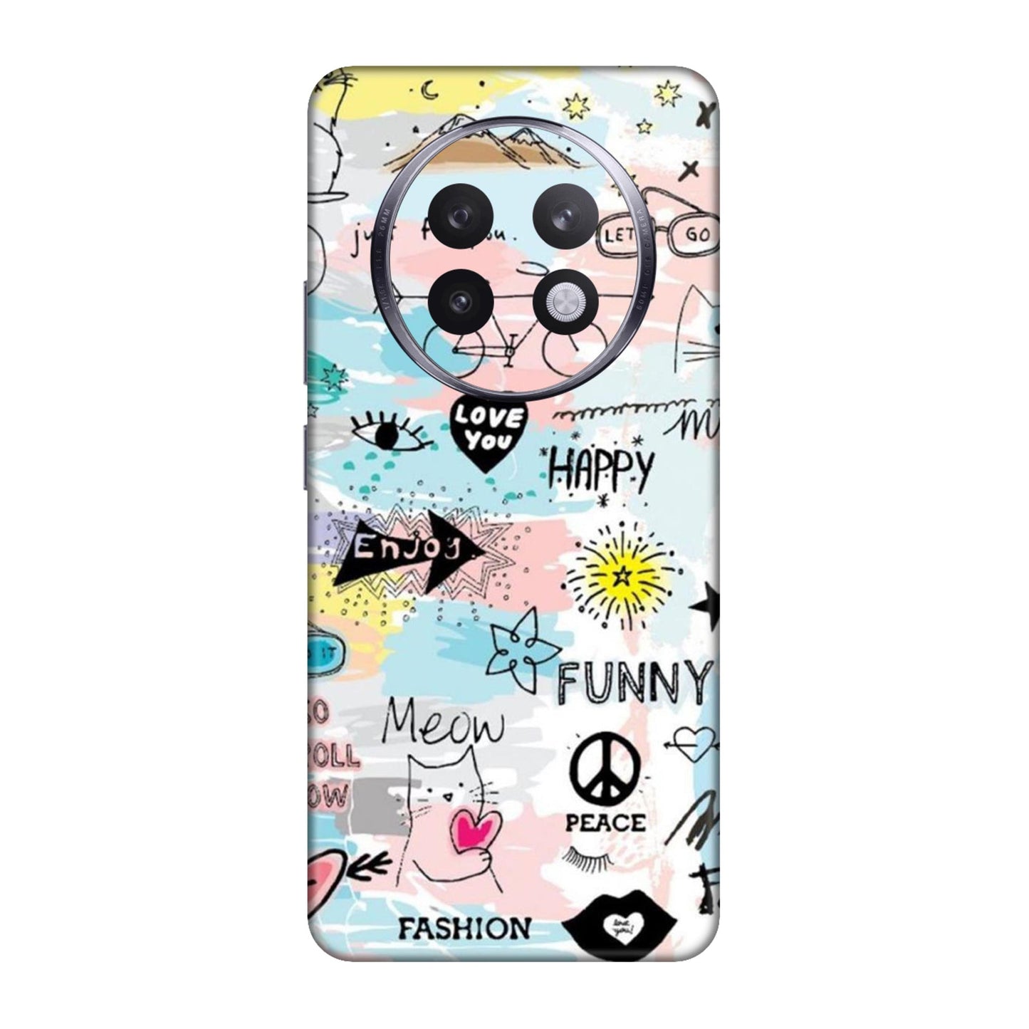 Cat Doodles Pastel Mobile Skin For Realme 13 Plus 5g