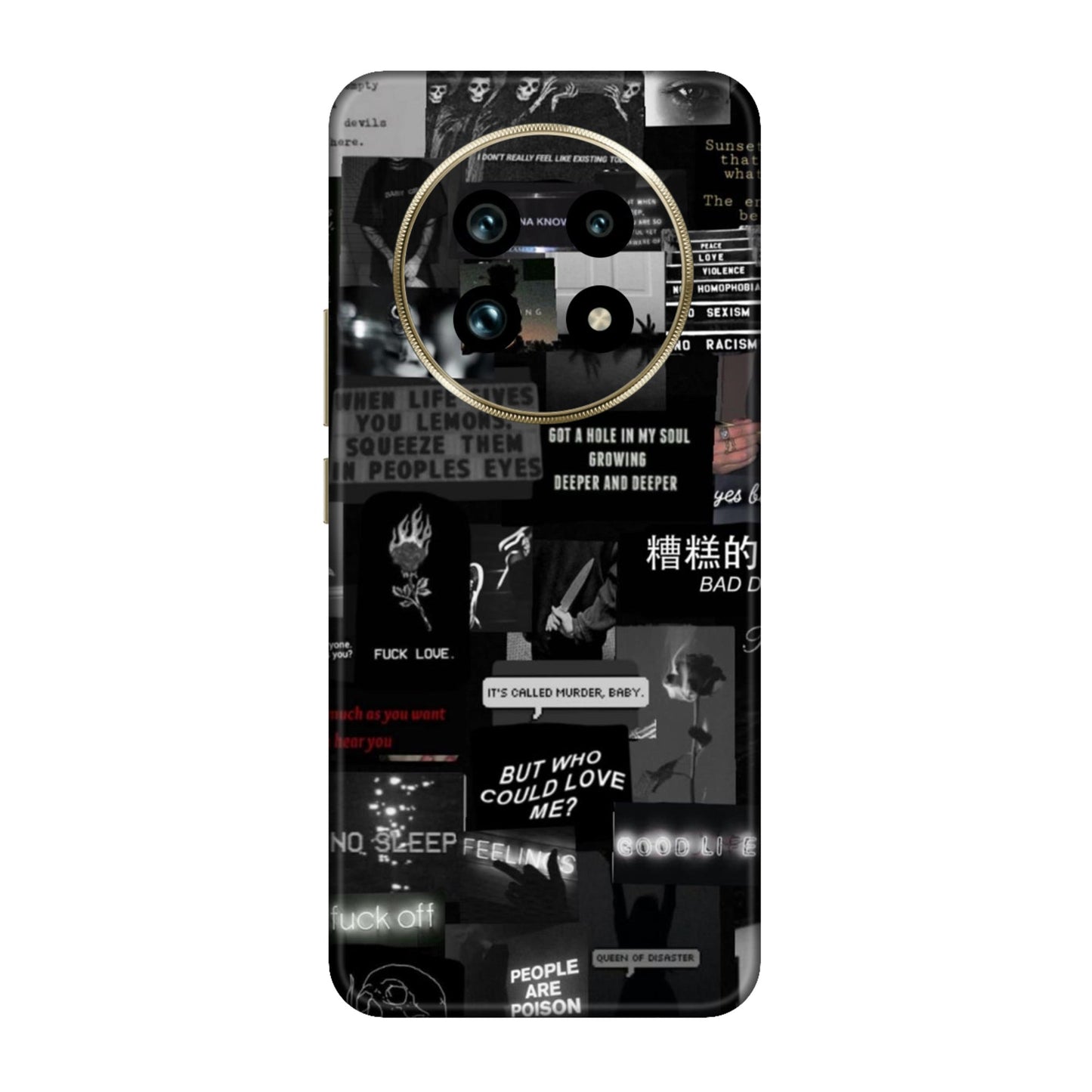 Bad Day Dark Collage Mobile Skin For Realme 13 Pro Plus 5g