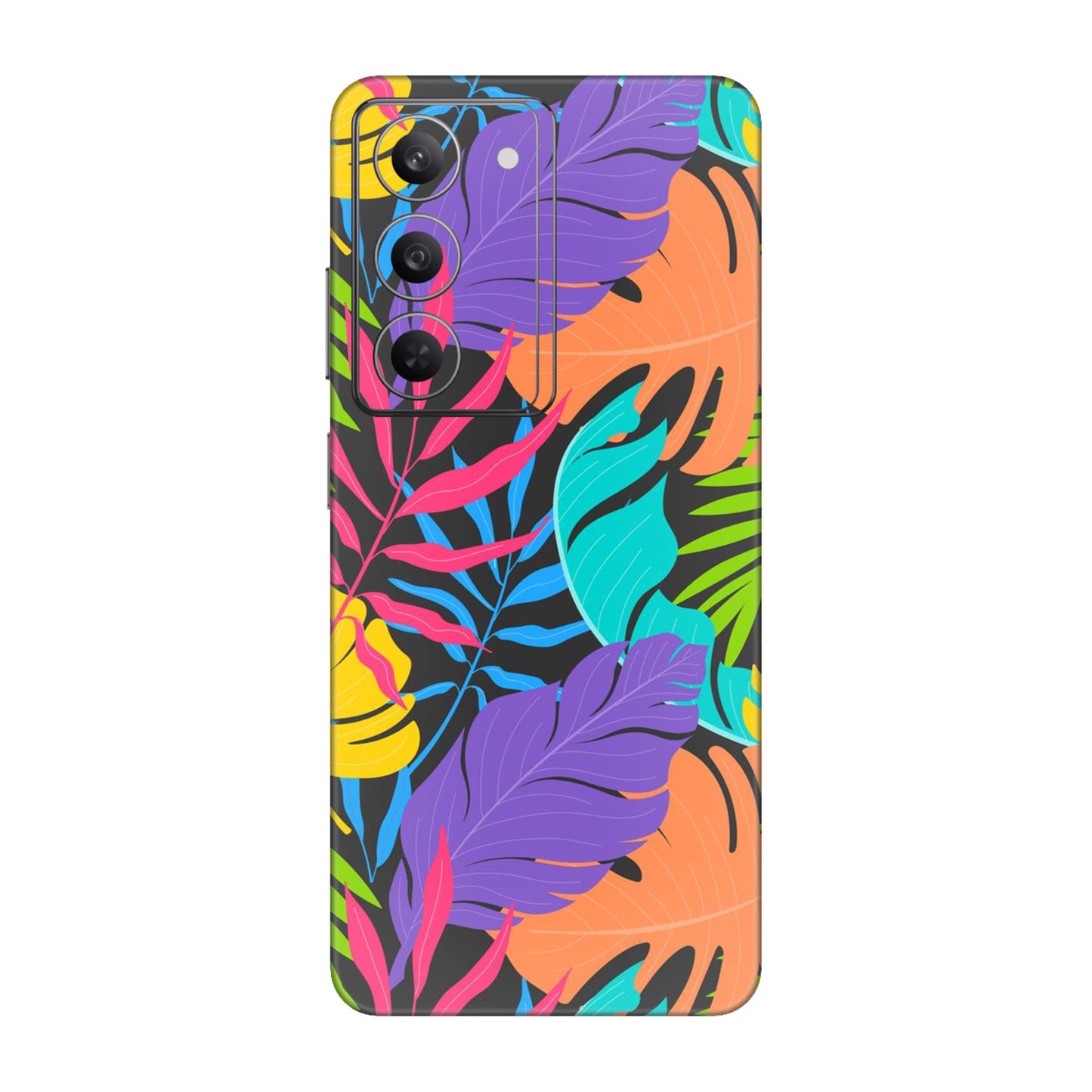 Neon Jungle Leaves Mobile Skin For Realme 14x 5g