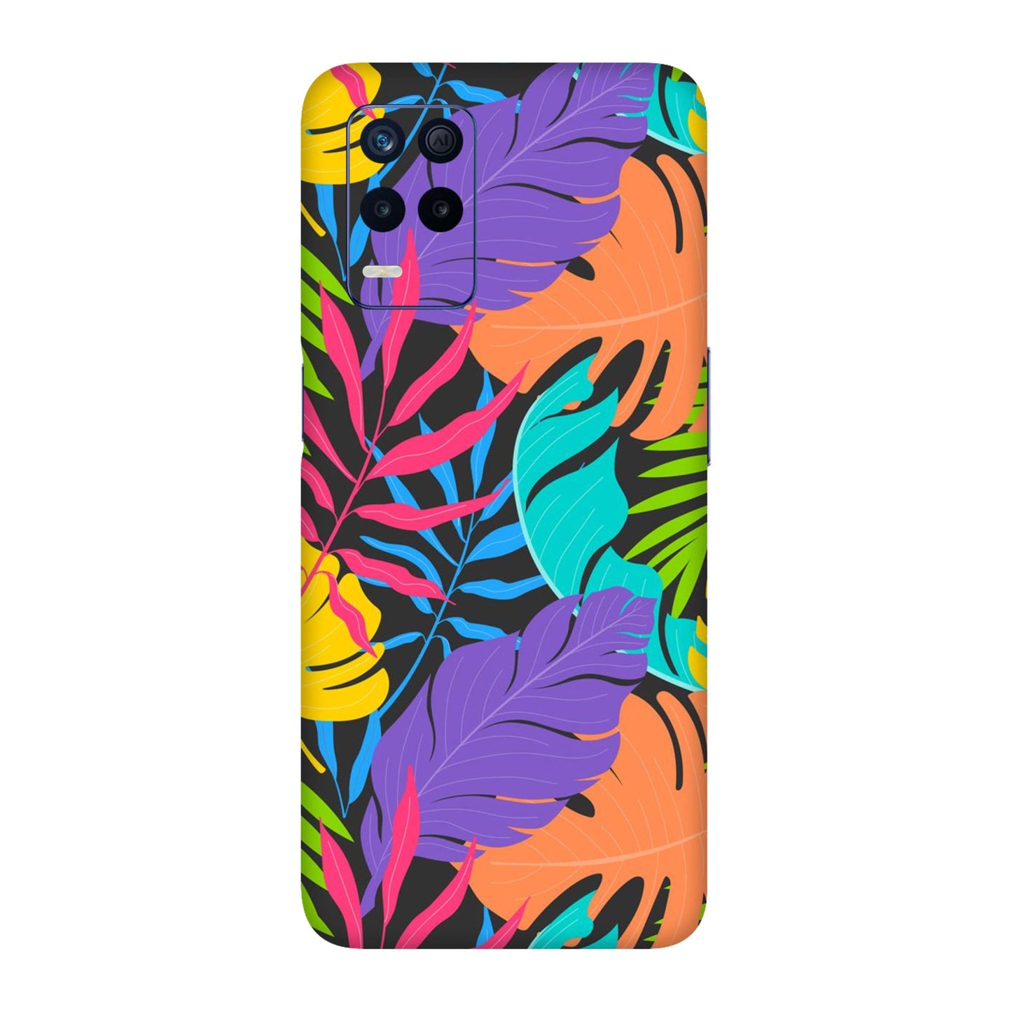 Neon Jungle Leaves Mobile Skin For Realme 8s 5g