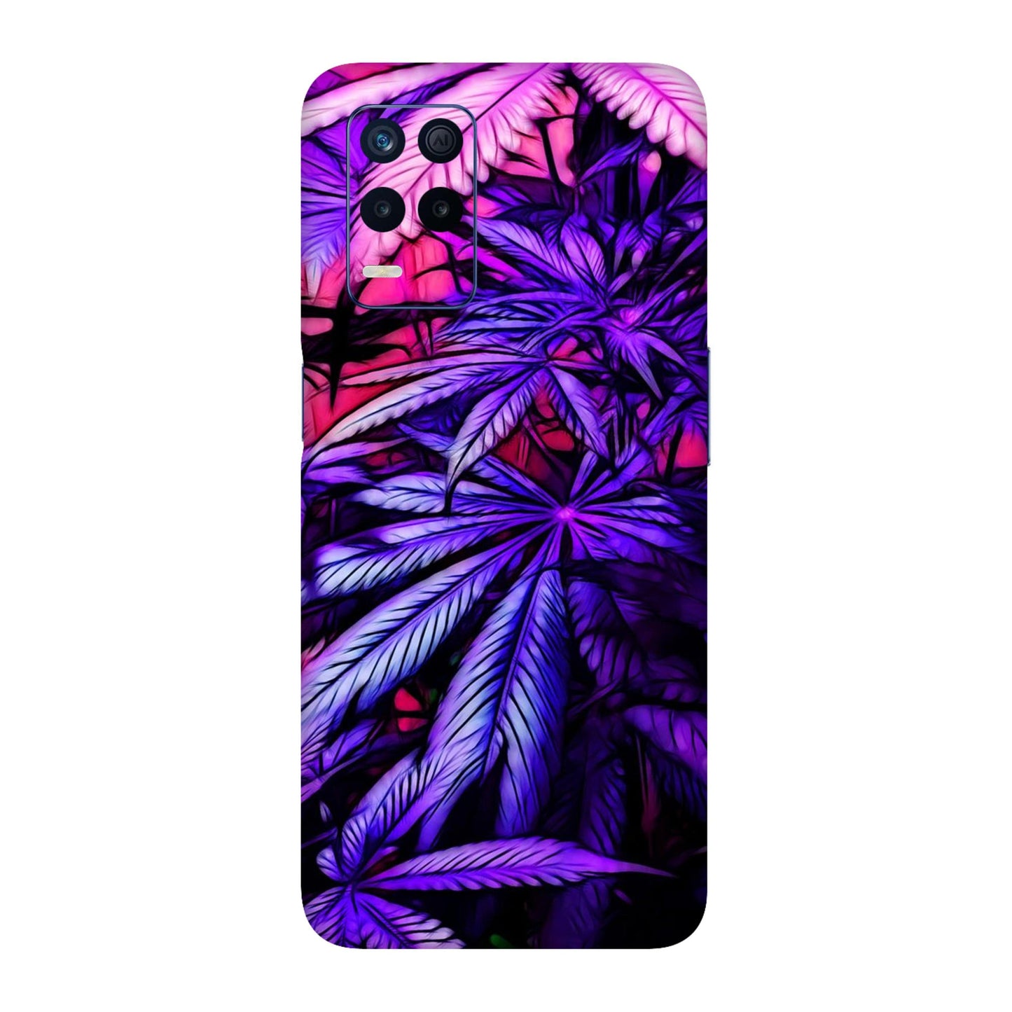 Neon Purple Herb Mobile Skin For Realme 8s 5g