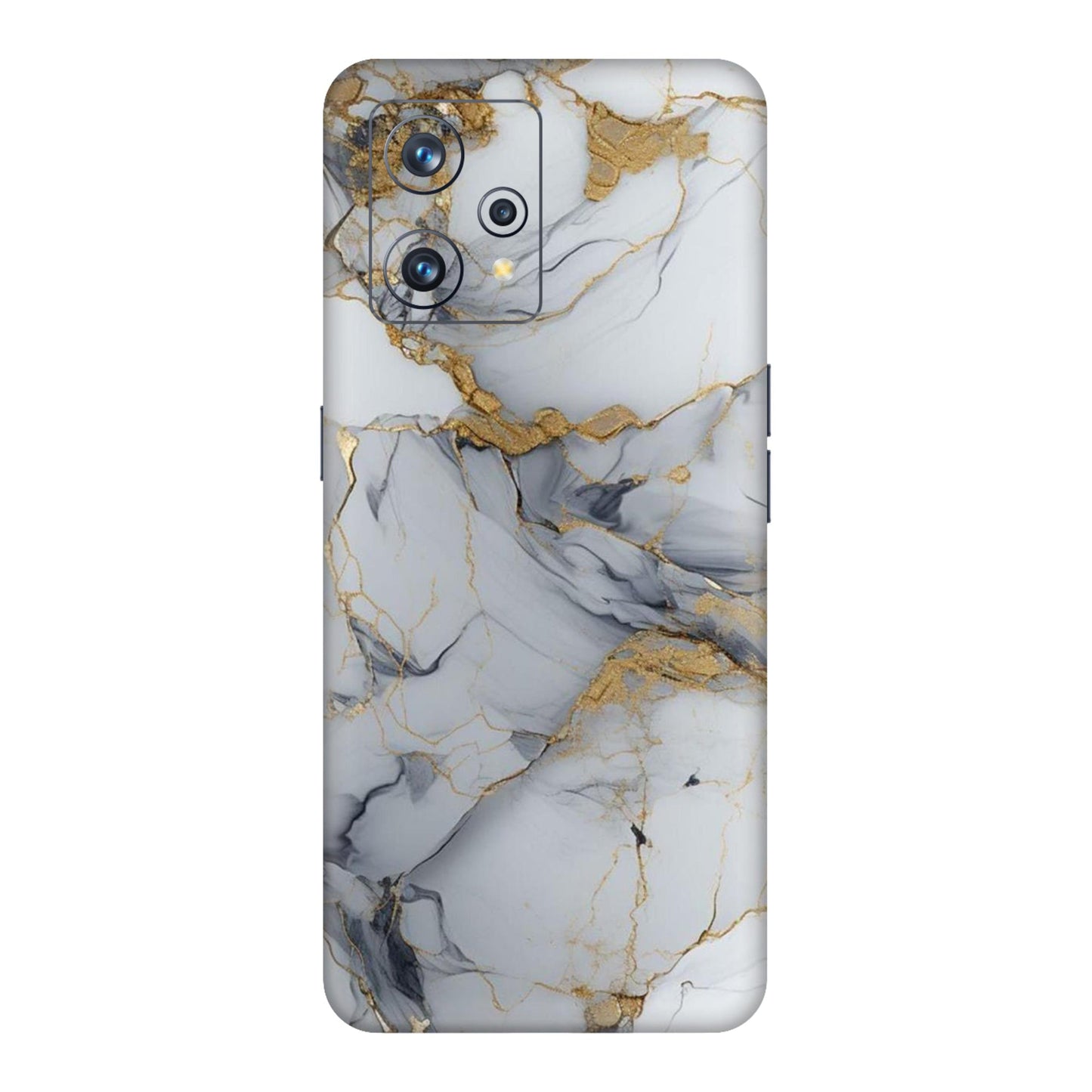 White Gold Luxury Marble Mobile Skin For Realme 9 4g