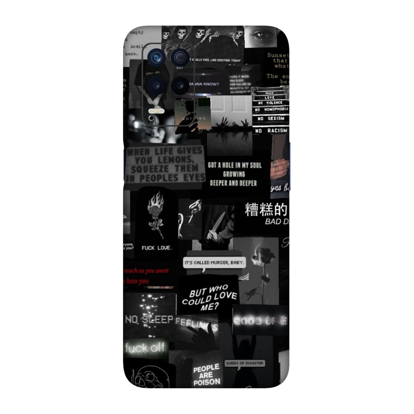 Bad Day Dark Collage Mobile Skin For Realme 9 5g
