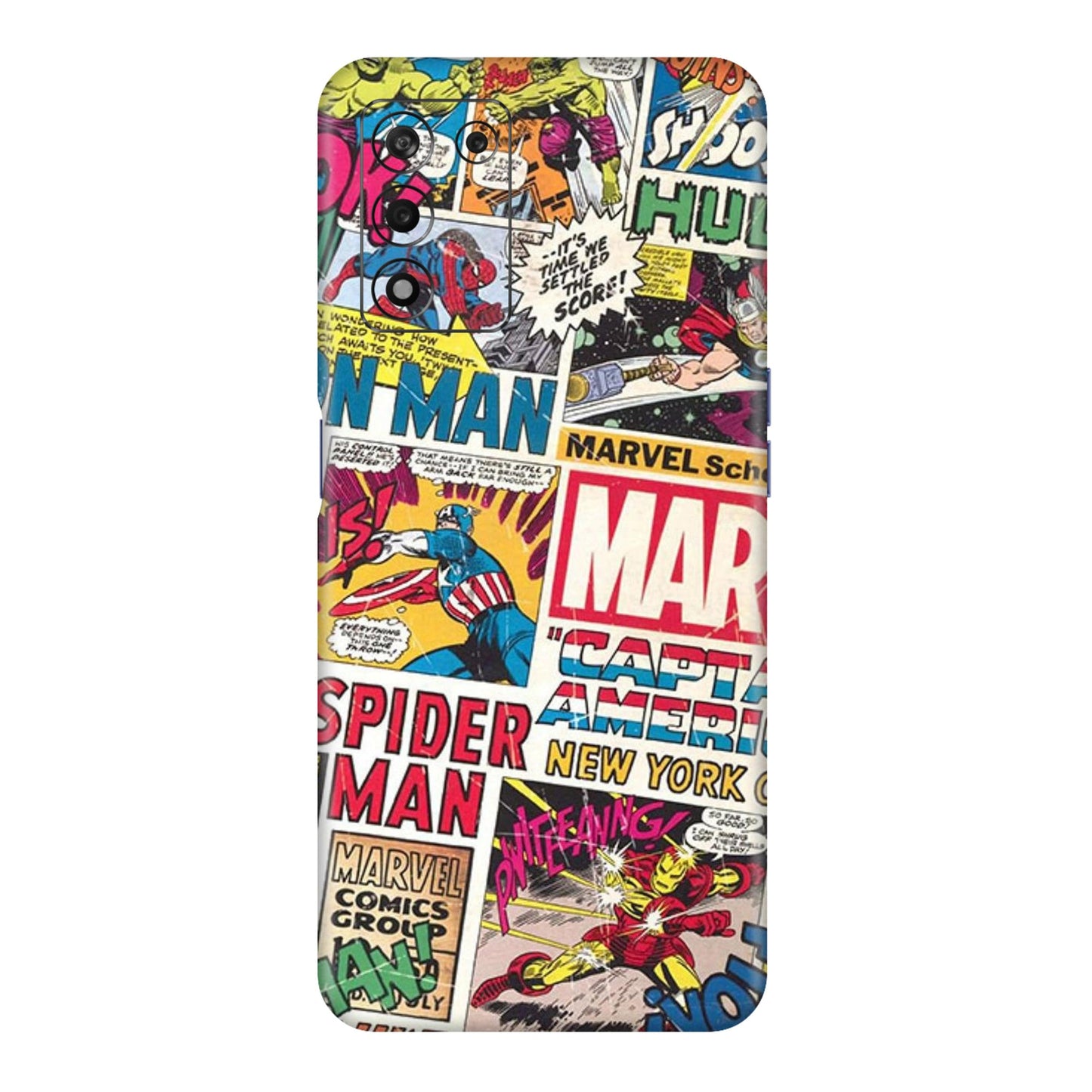 Vintage Marvel Comic Bomb Mobile Skin For Realme 9Se 5g