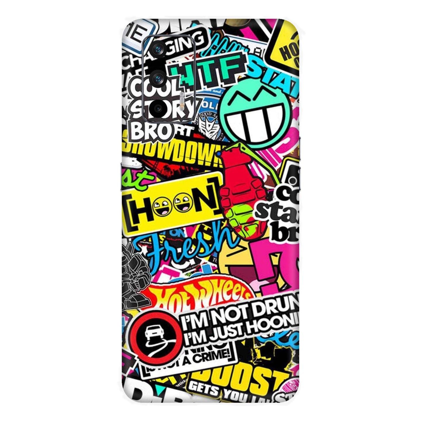 Hoonigan Sticker Bomb Mobile Skin For Realme GT 5g