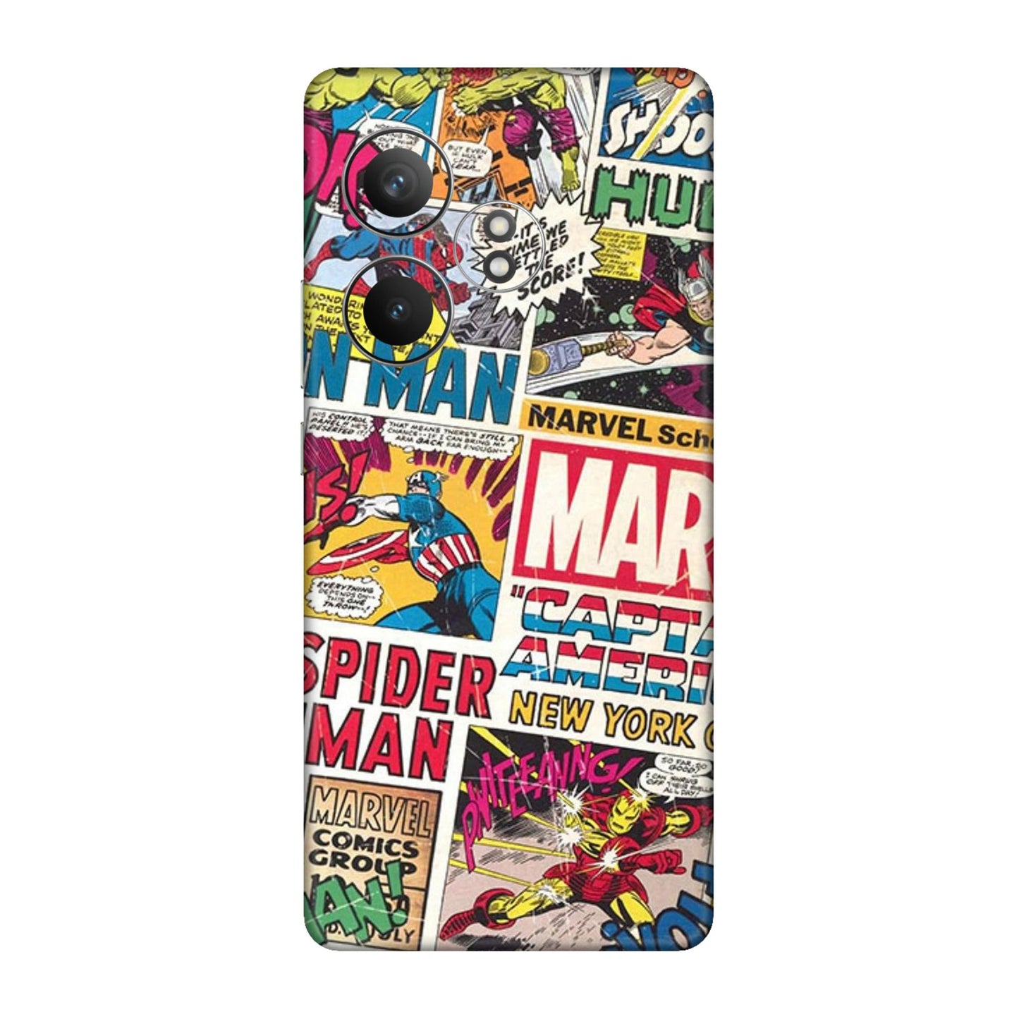 Vintage Marvel Comic Bomb Mobile Skin For Realme GT 6 5g