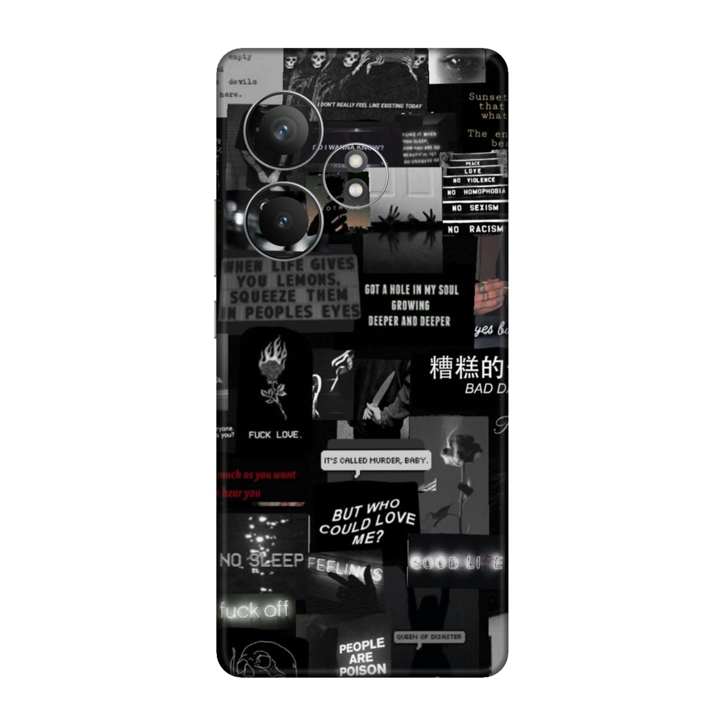 Bad Day Dark Collage Mobile Skin For Realme GT 6 5g