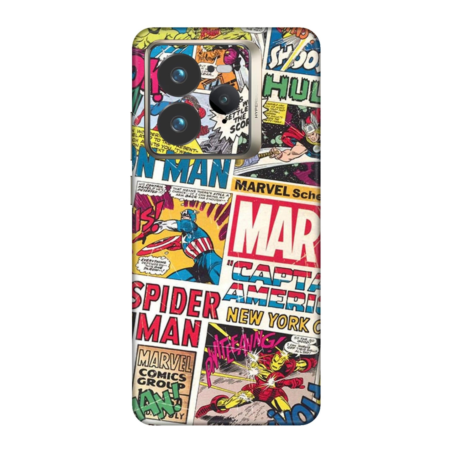 Vintage Marvel Comic Bomb Mobile Skin For Realme GT 7 Pro 5g