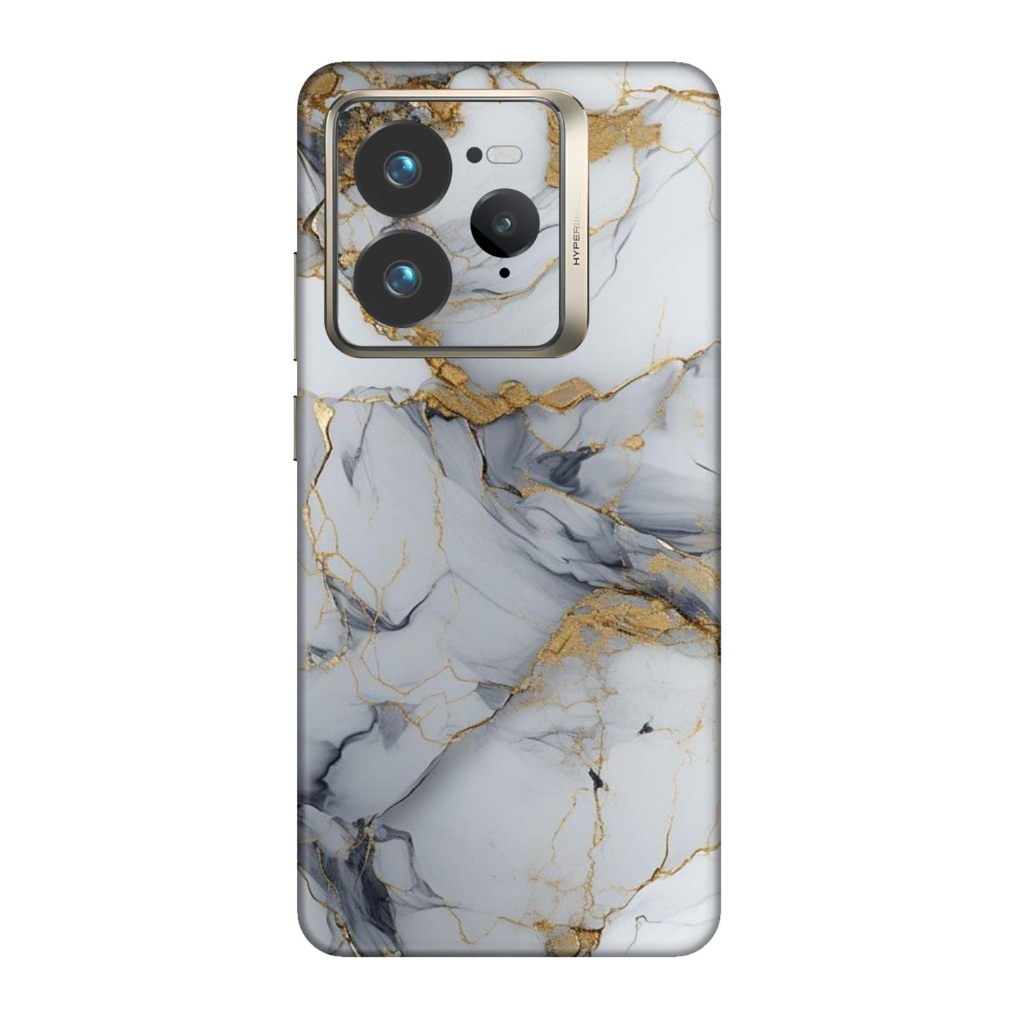 White Gold Luxury Marble Mobile Skin For Realme GT 7 Pro 5g