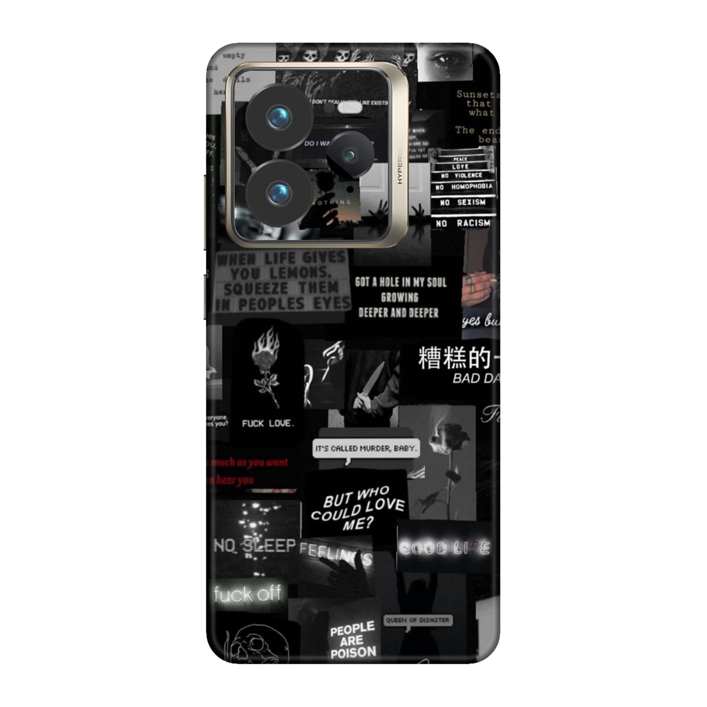 Bad Day Dark Collage Mobile Skin For Realme GT 7 Pro 5g