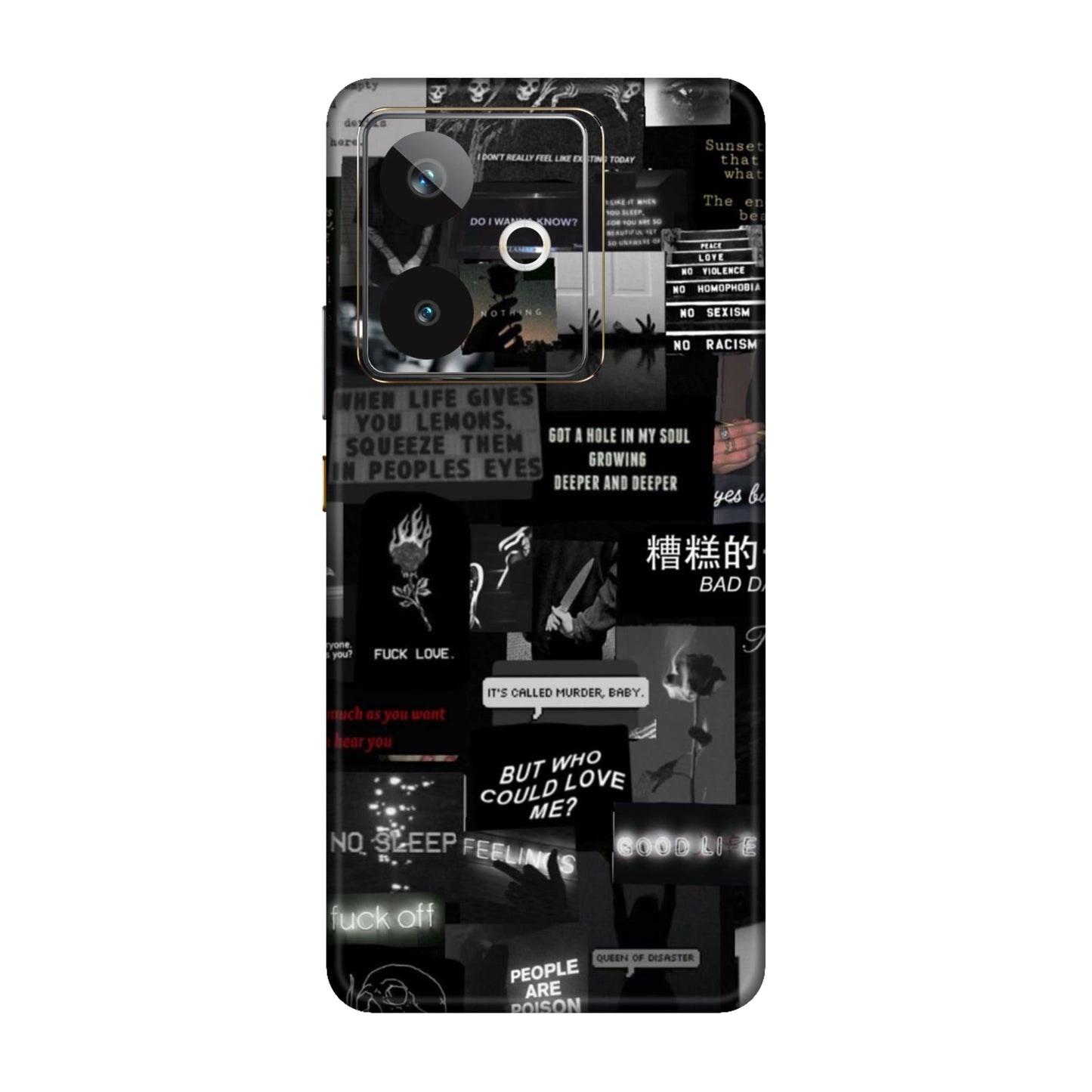 Bad Day Dark Collage Mobile Skin For Realme GT 7T 5g