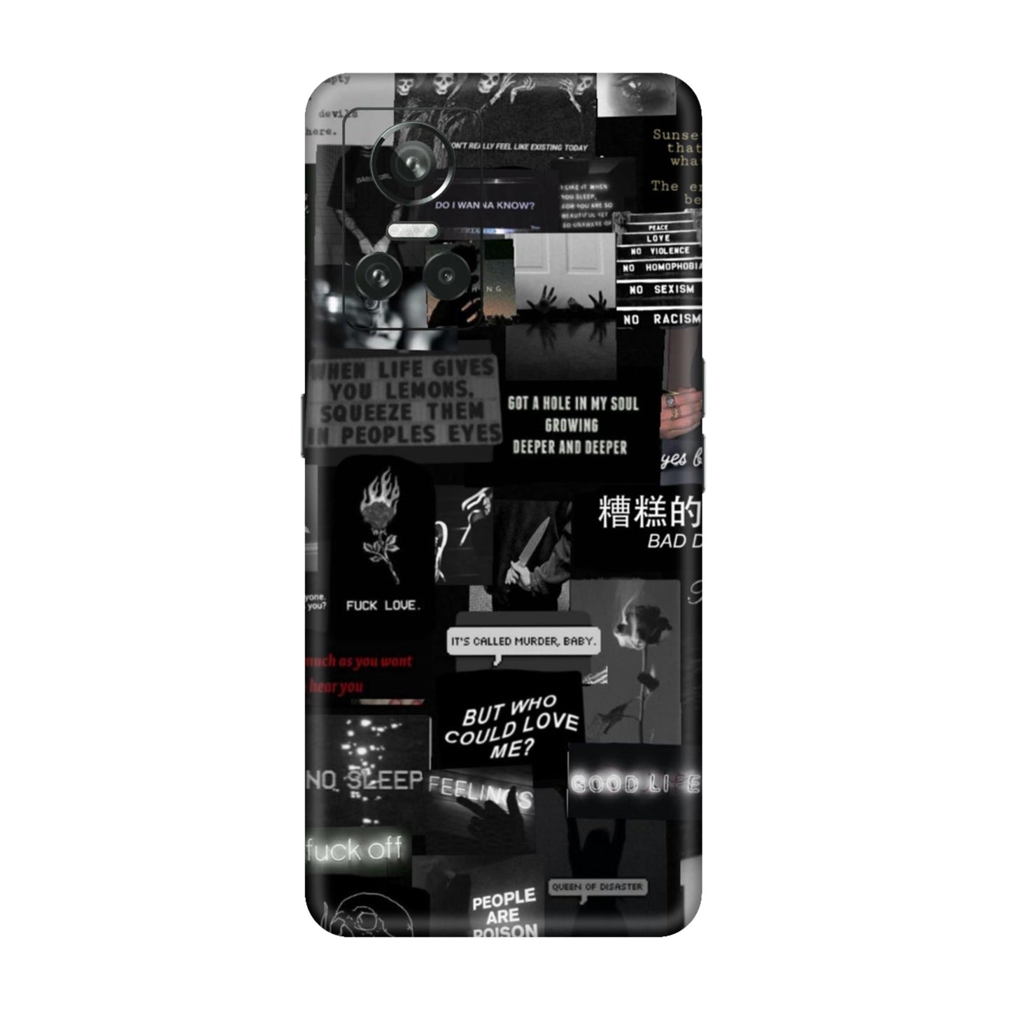 Bad Day Dark Collage Mobile Skin For Realme GT Neo 3 5g
