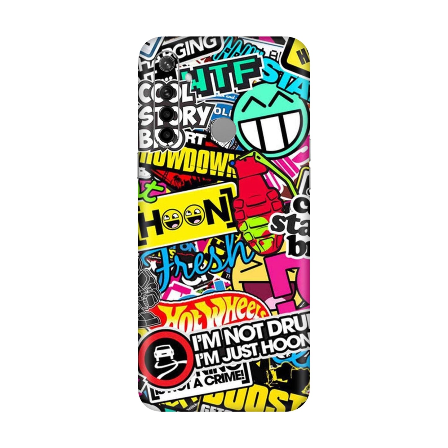 Hoonigan Sticker Bomb Mobile Skin For Realme Narzo 10