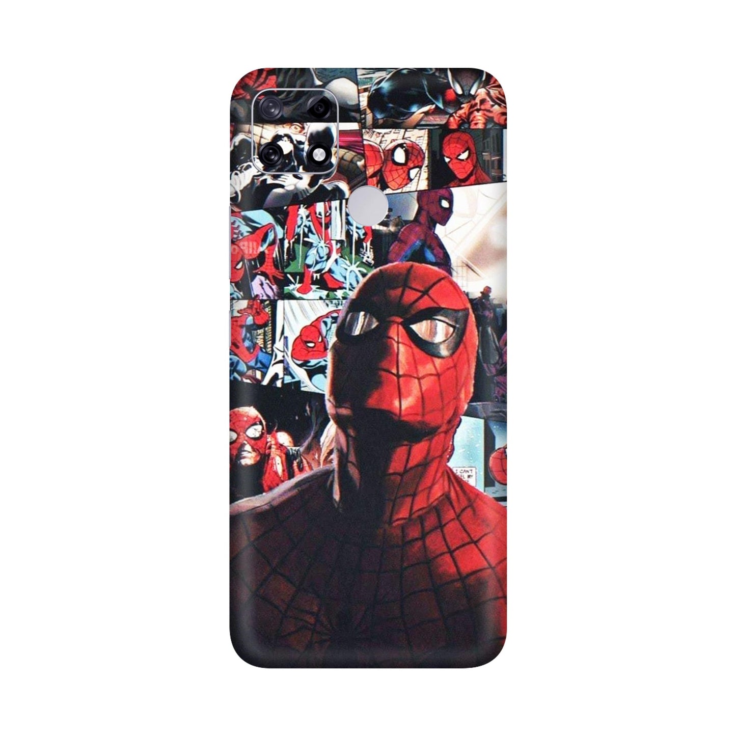 Vintage Spider Man Collage Mobile Skin For Realme Narzo 20