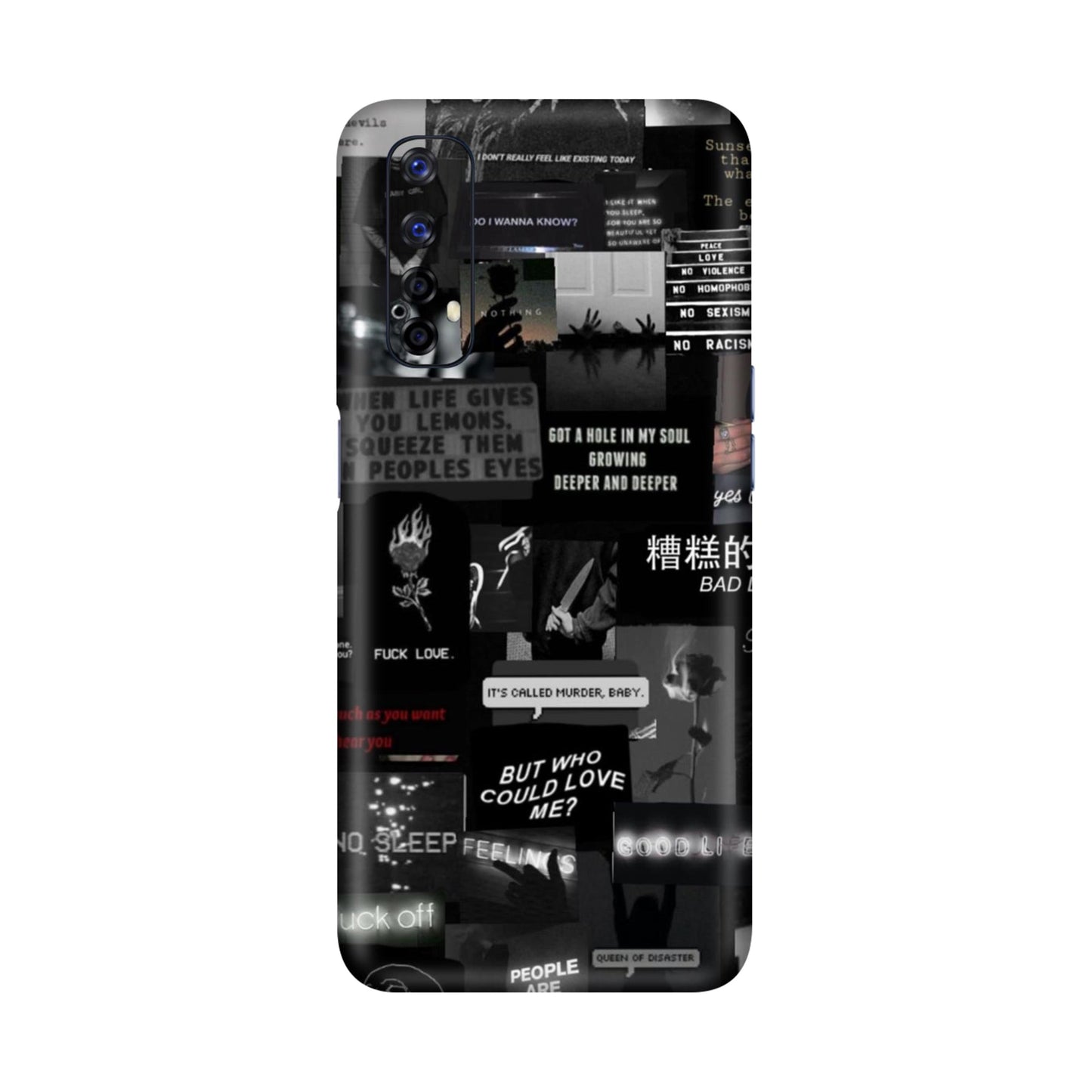 Bad Day Dark Collage Mobile Skin For Realme Narzo 20 Pro
