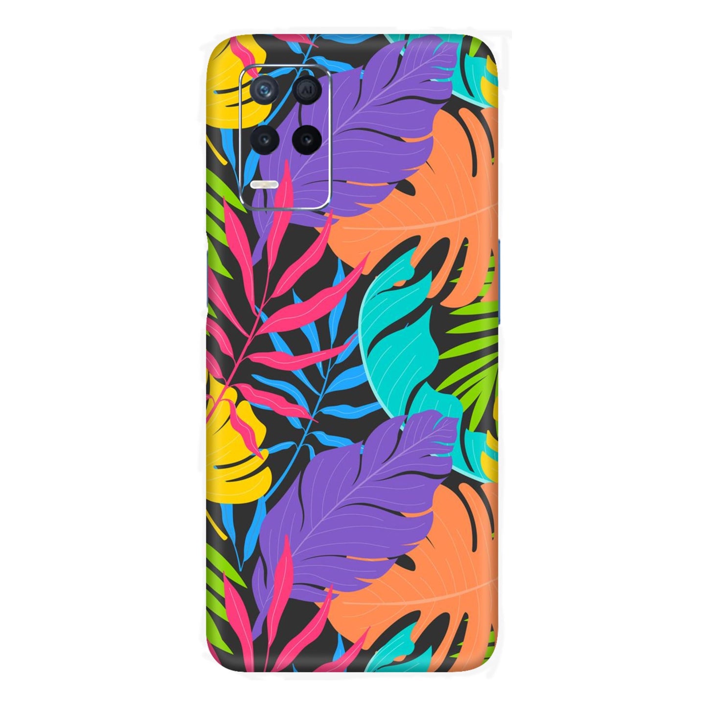 Neon Jungle Leaves Mobile Skin For Realme Narzo 30 5g