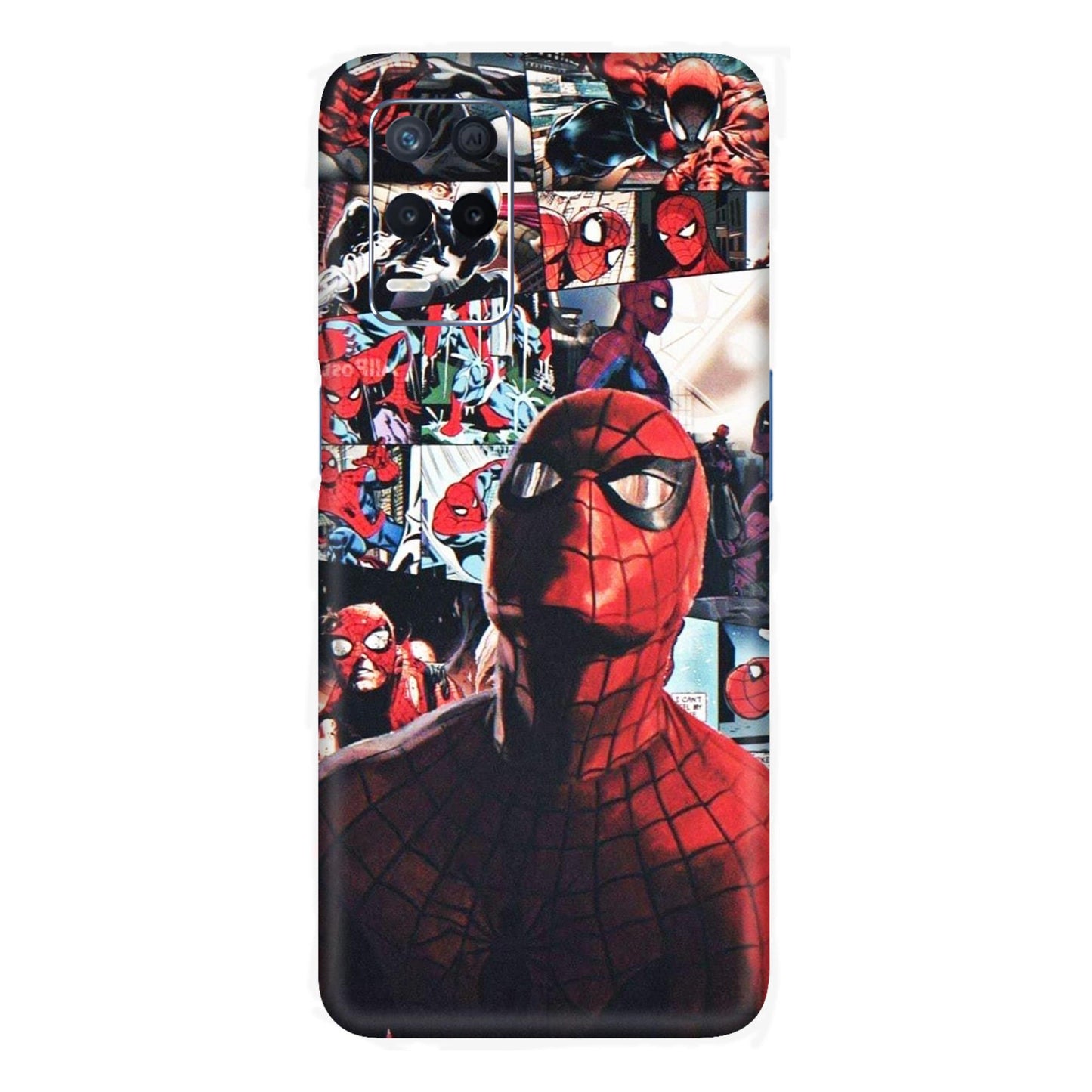 Vintage Spider Man Collage Mobile Skin For Realme Narzo 30 5g