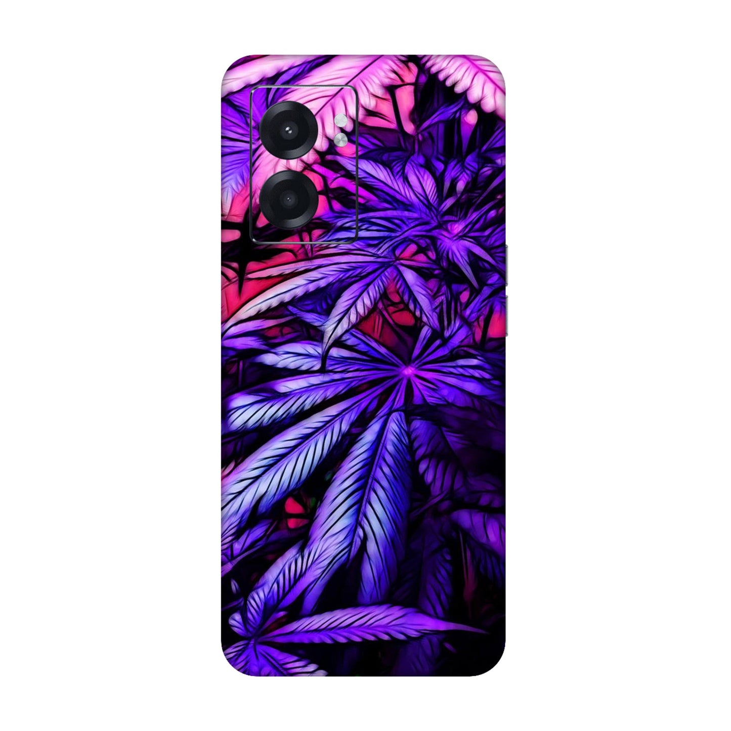 Neon Purple Herb Mobile Skin For Realme Narzo 50 5g