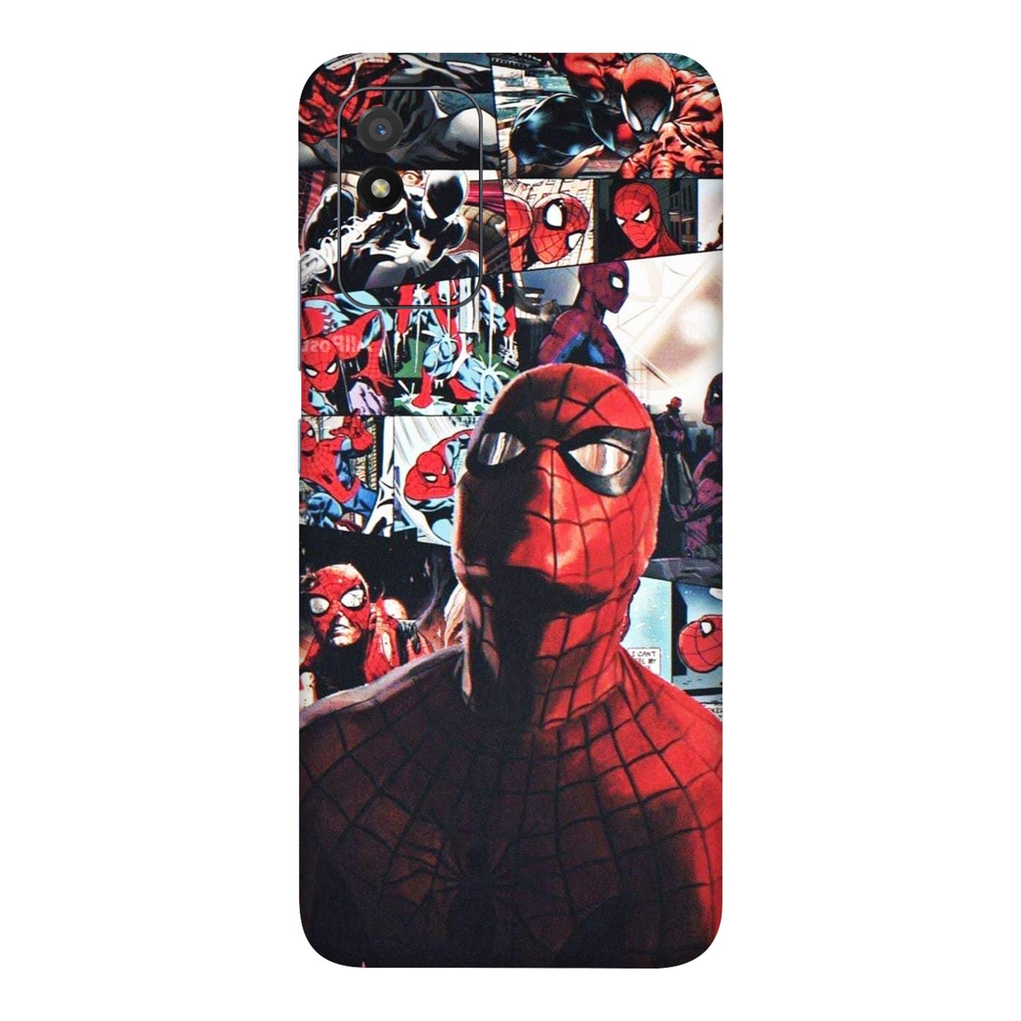 Vintage Spider Man Collage Mobile Skin For Realme Narzo 50i