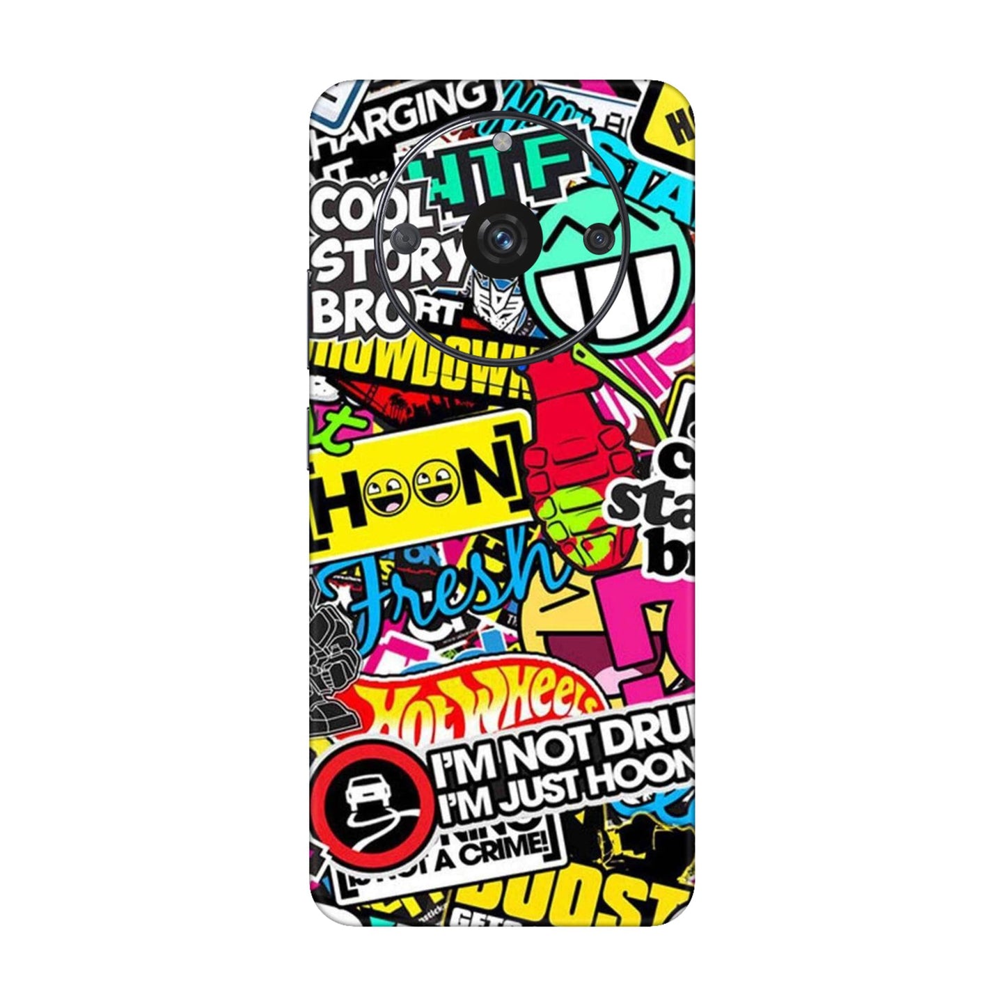 Hoonigan Sticker Bomb Mobile Skin For Realme Narzo 60 5g