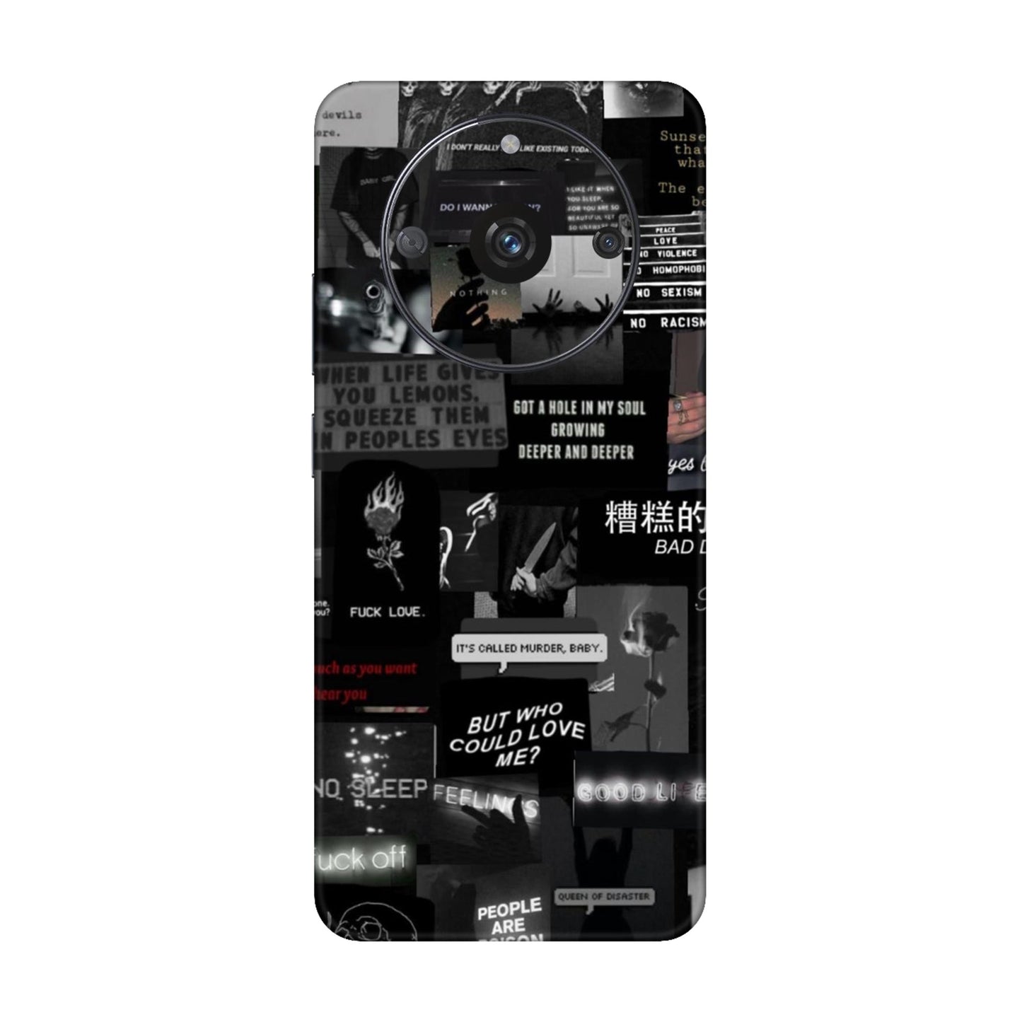 Bad Day Dark Collage Mobile Skin For Realme Narzo 60 5g