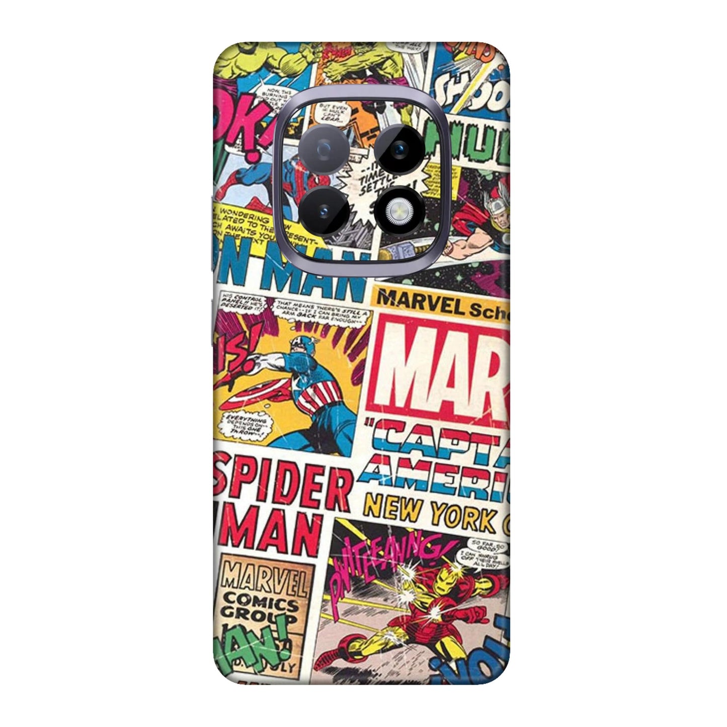 Vintage Marvel Comic Bomb Mobile Skin For Realme Narzo 70 Turbo 5g