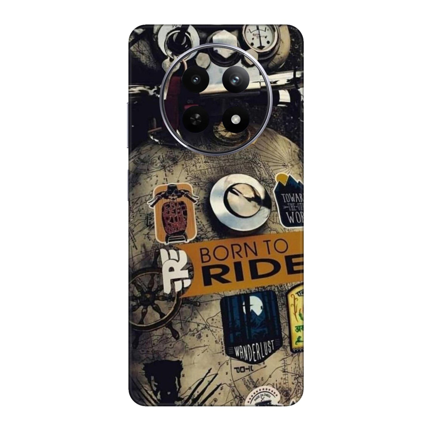 Born to Ride World Map Mobile Skin For Realme Narzo 70x 5g
