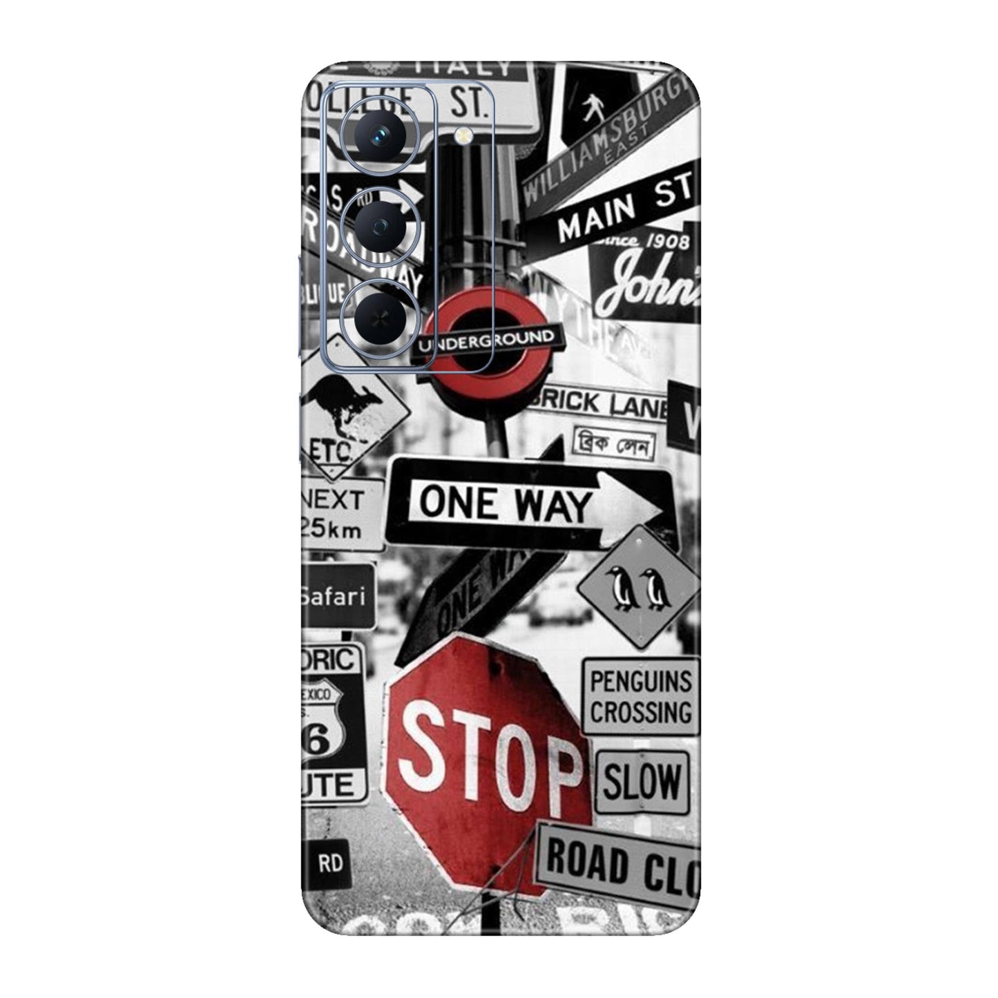 Global Urban Sign Bomb Mobile Skin For Realme Narzo 80x 5g
