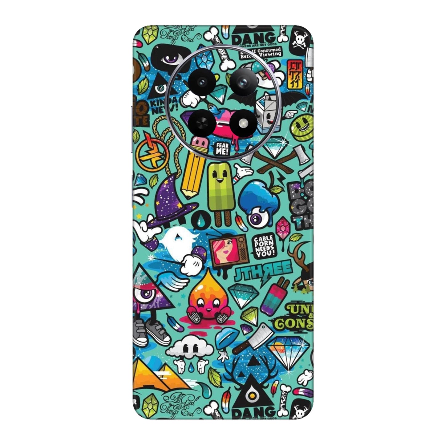 Graffiti Chaos Sticker Bomb Mobile Skin For Realme Narzo N65 5g