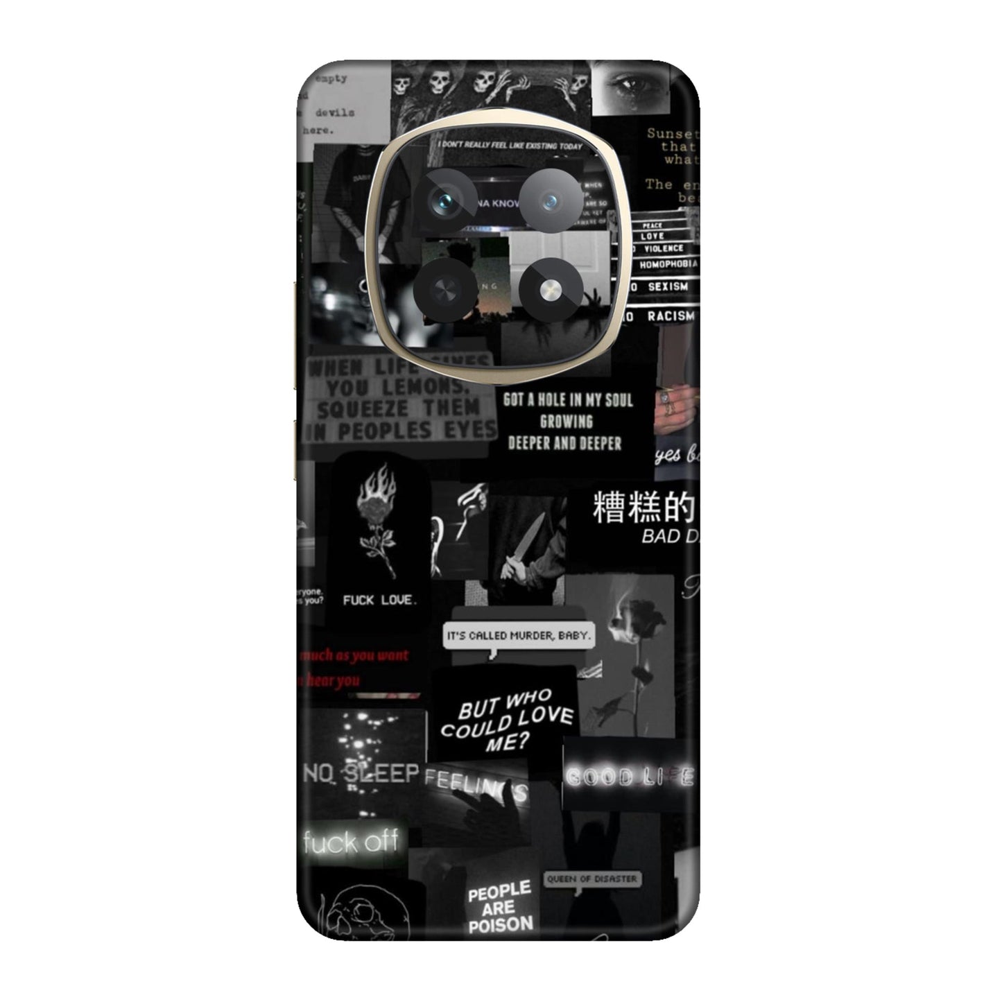 Bad Day Dark Collage Mobile Skin For Realme P2 Pro 5g