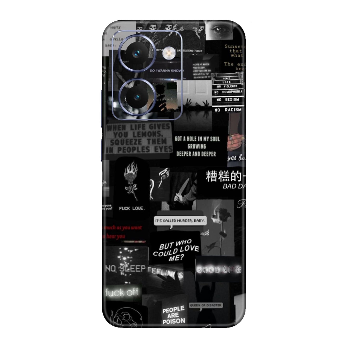 Bad Day Dark Collage Mobile Skin For Realme P3 Ultra 5g