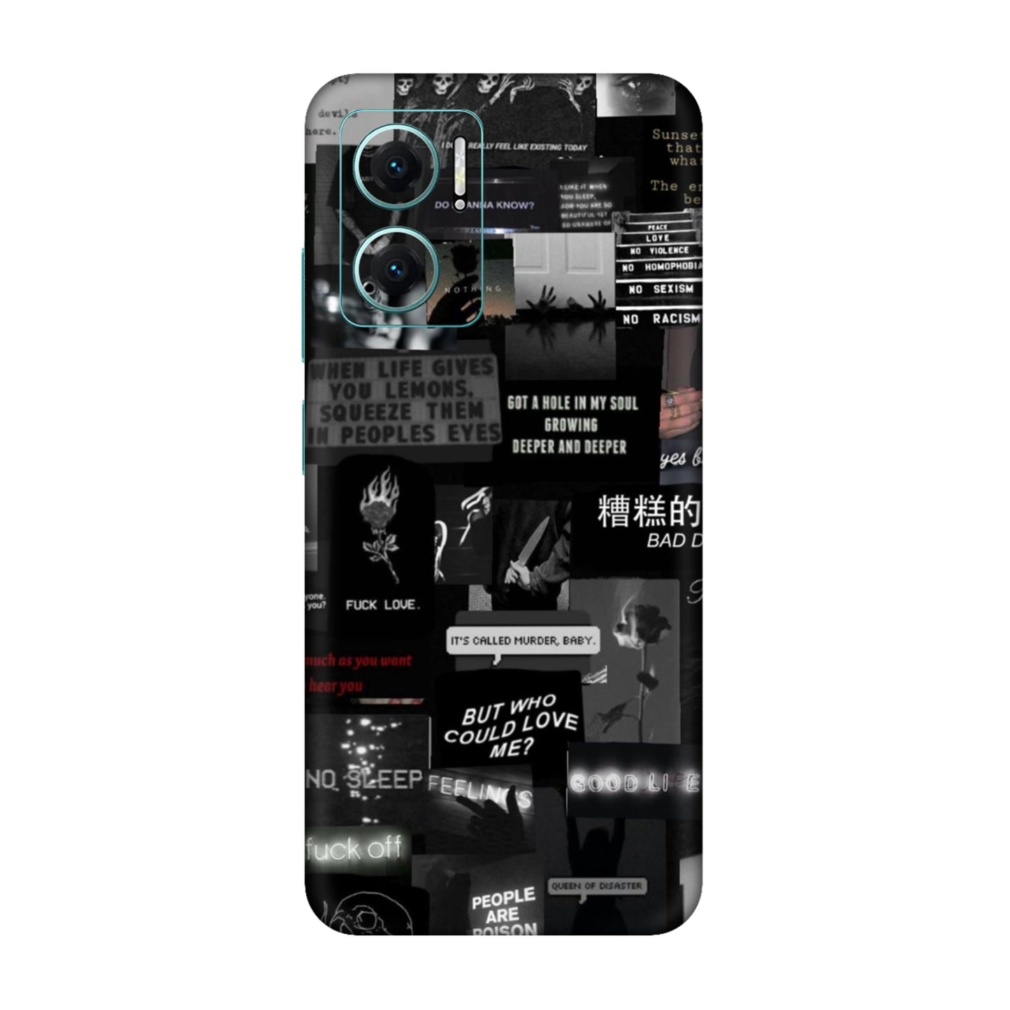 Bad Day Dark Collage Mobile Skin For Redmi 10 5g