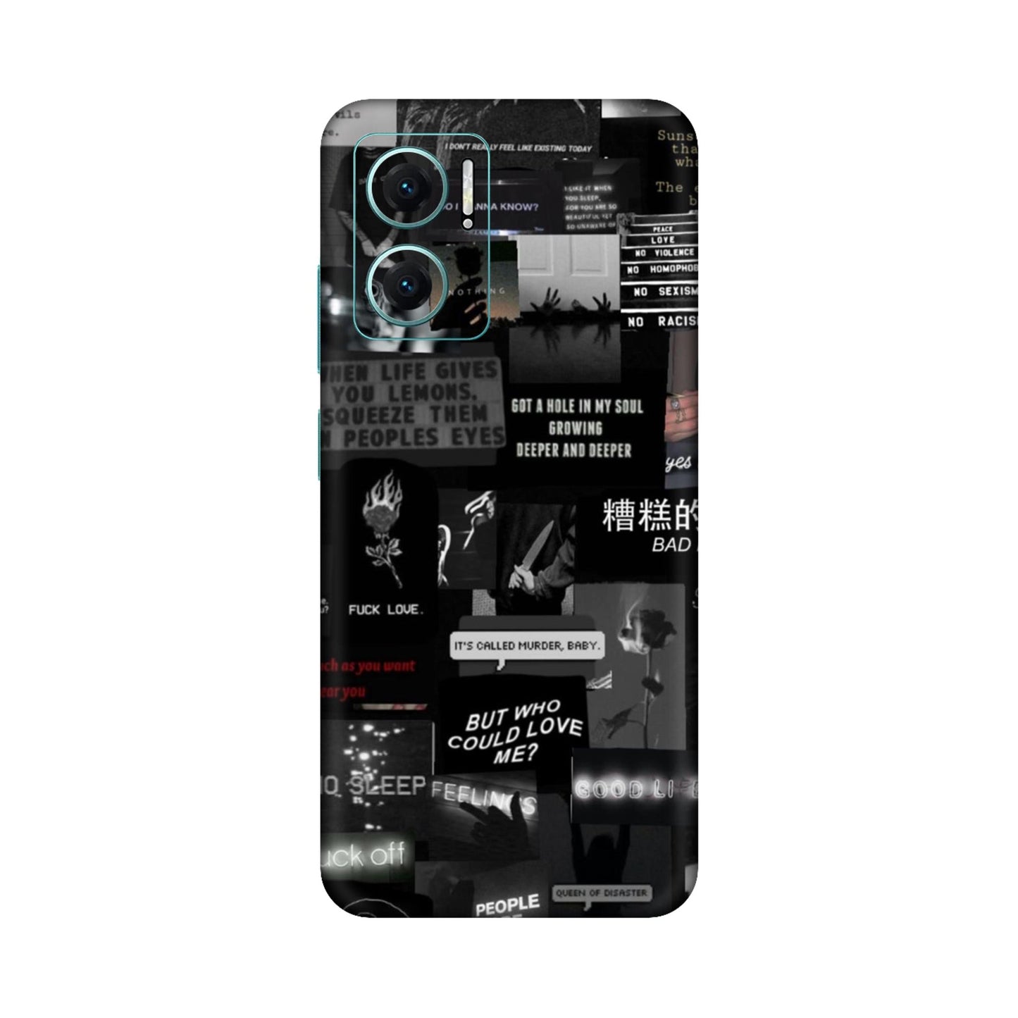 Bad Day Dark Collage Mobile Skin For Redmi 11 Prime 5g