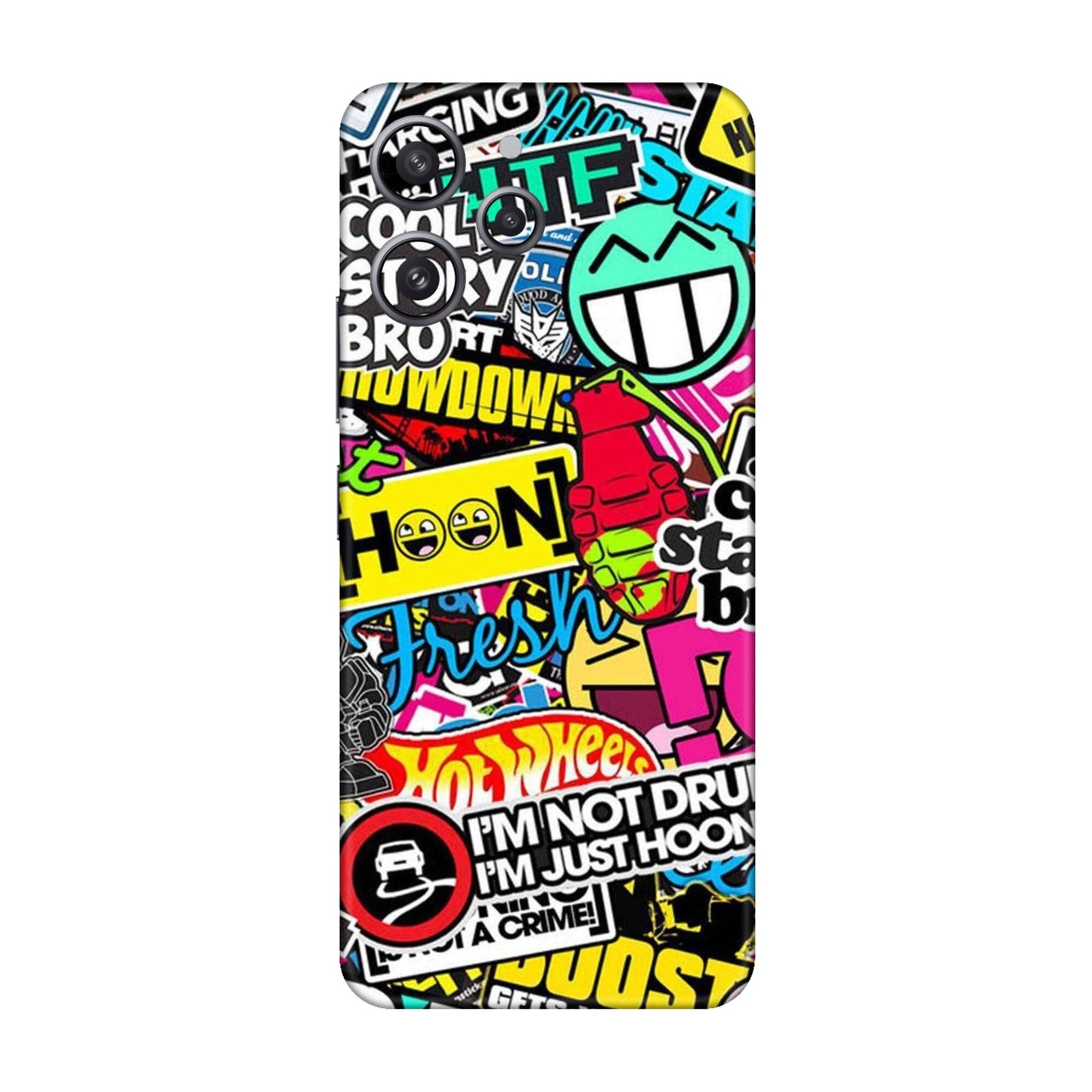 Hoonigan Sticker Bomb Mobile Skin For Redmi 12 4G
