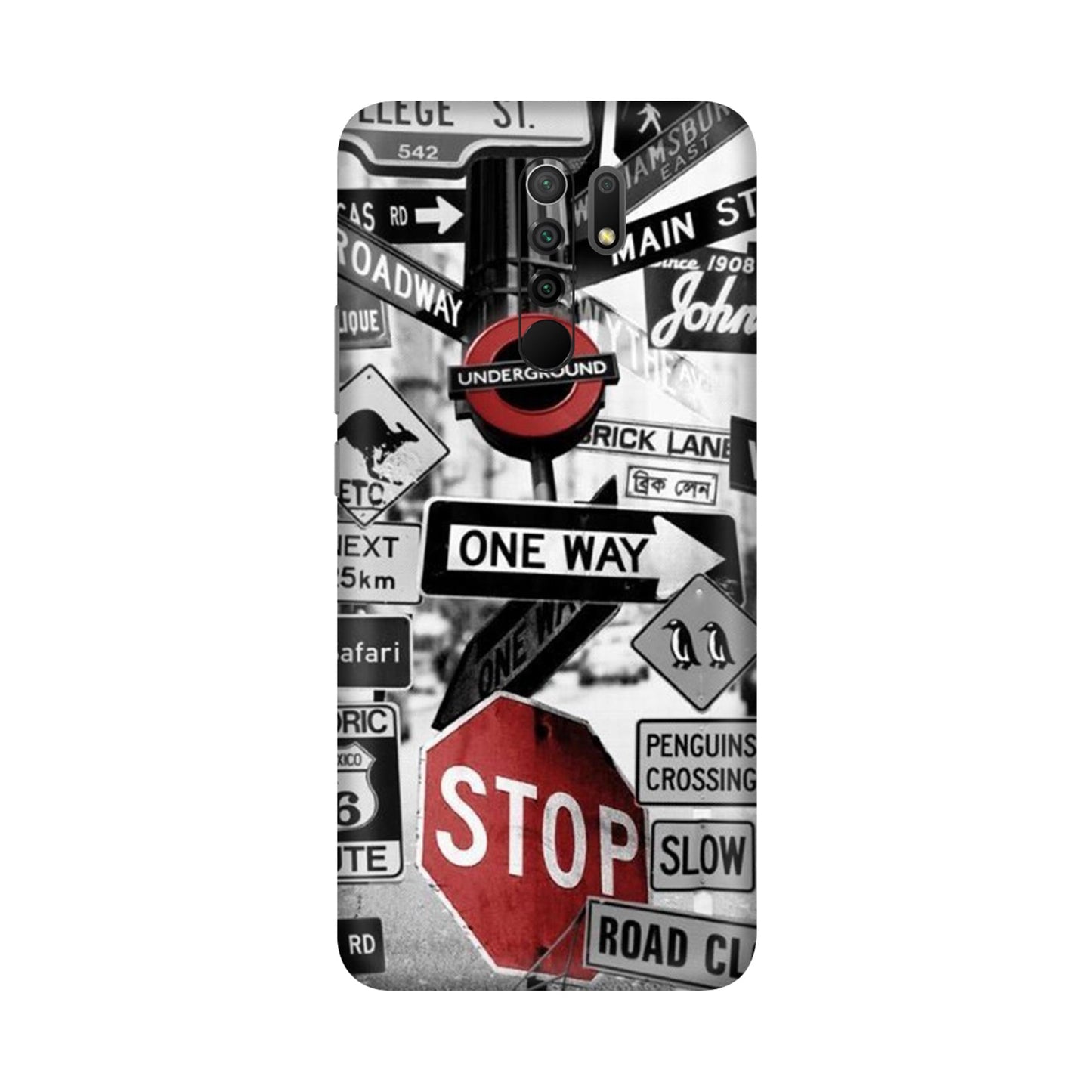 Global Urban Sign Bomb Mobile Skin For Redmi 9