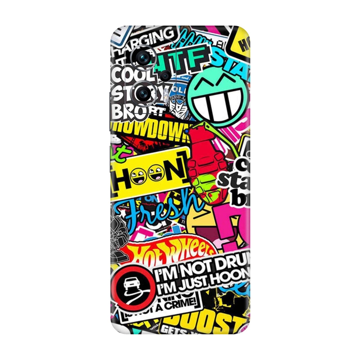 Hoonigan Sticker Bomb Mobile Skin For Redmi K50i 5g
